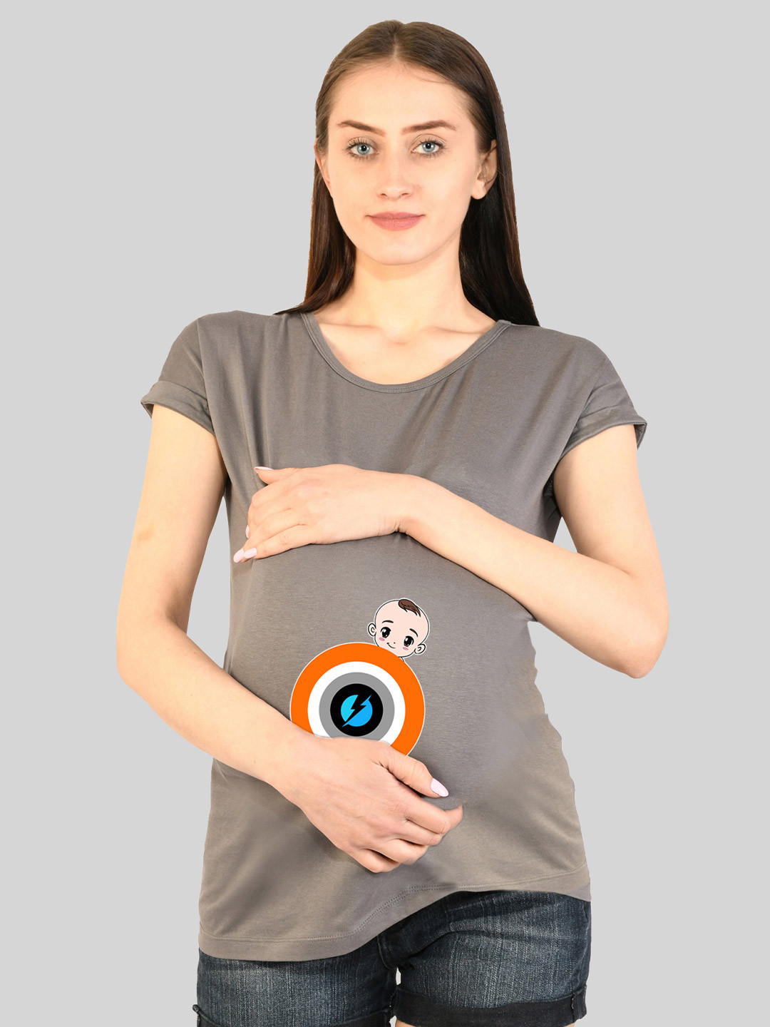 SillyBoom Women Grey Printed T-shirt 
SillyBoom Women Grey Printed T-shirt