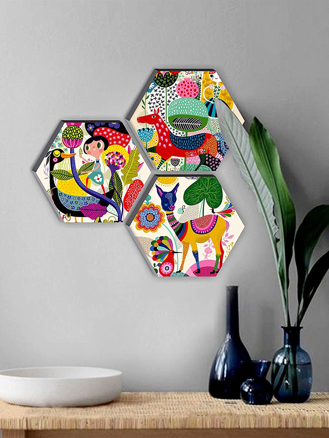 Perpetual Yellow & Blue 3 Pcs Modern Art Design Hexagon UV Textured MDF Wooden Wall Decors
Perpetual Yellow & Blue 3 Pcs Modern Art Design Hexagon UV Textured MDF Wooden Wall Decors