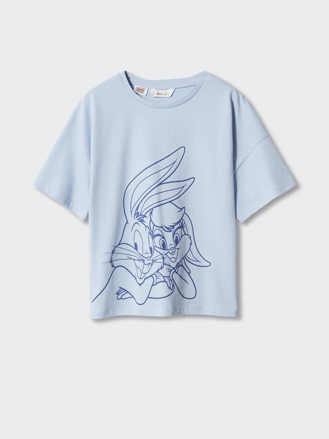 Mango Kids Girls Pure Cotton Looney Tunes Printed Drop-Shoulder Sleeves T-shirt, Blue
Mango Kids Girls Pure Cotton Looney Tunes Printed Drop-Shoulder Sleeves T-shirt, Blue