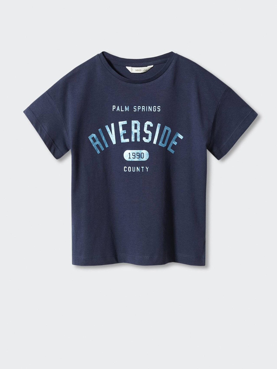 Mango Kids Girls Pure Cotton Typography Printed Drop-Shoulder Sleeves T-shirt, Navy blue
Mango Kids Girls Pure Cotton Typography Printed Drop-Shoulder Sleeves T-shirt, Navy blue