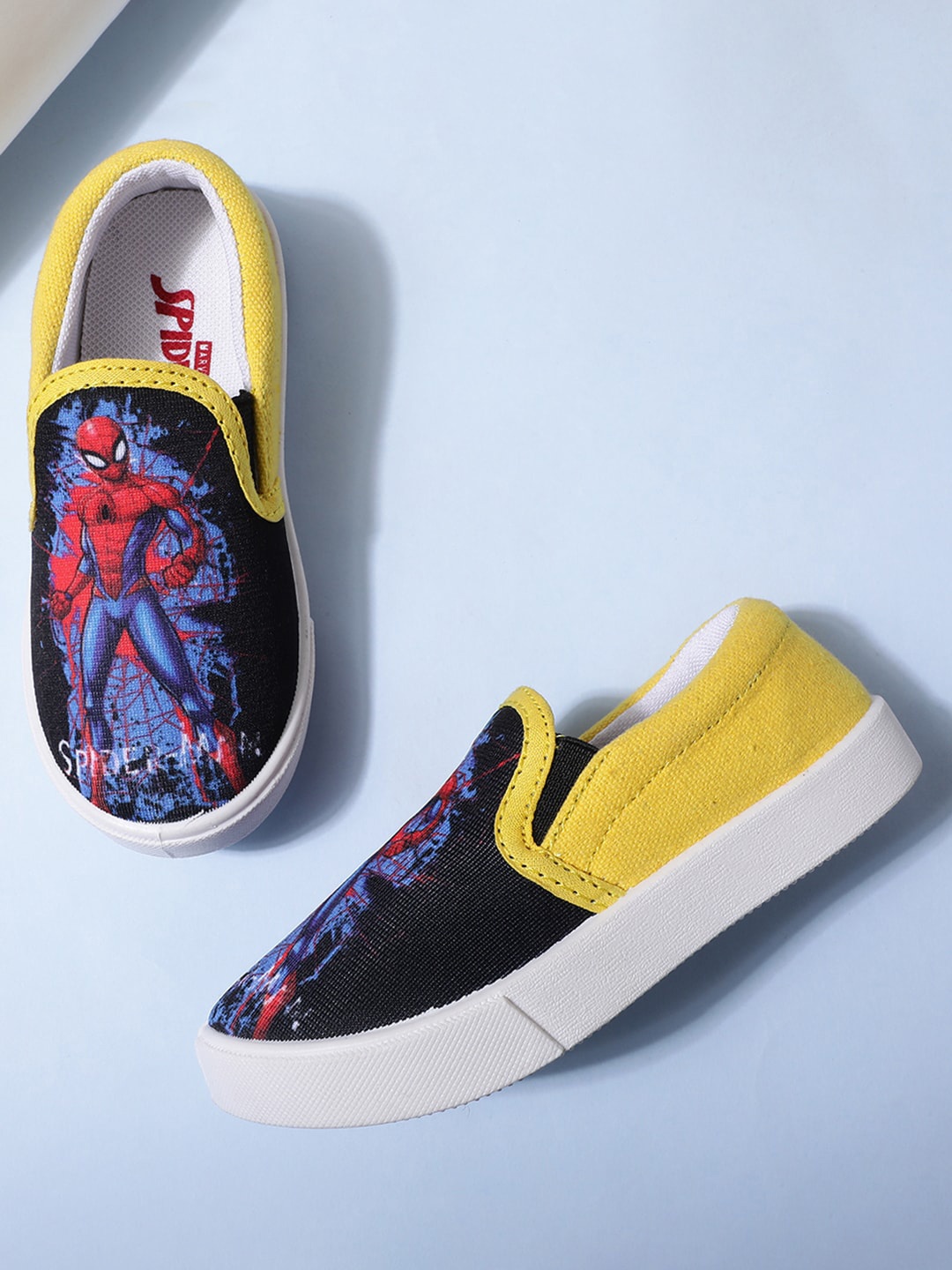 Kids Ville Boys Spiderman Printed Lightweight Comfort Insole Canvas Slip-On Sneakers, Black
Kids Ville Boys Spiderman Printed Lightweight Comfort Insole Canvas Slip-On Sneakers, Black