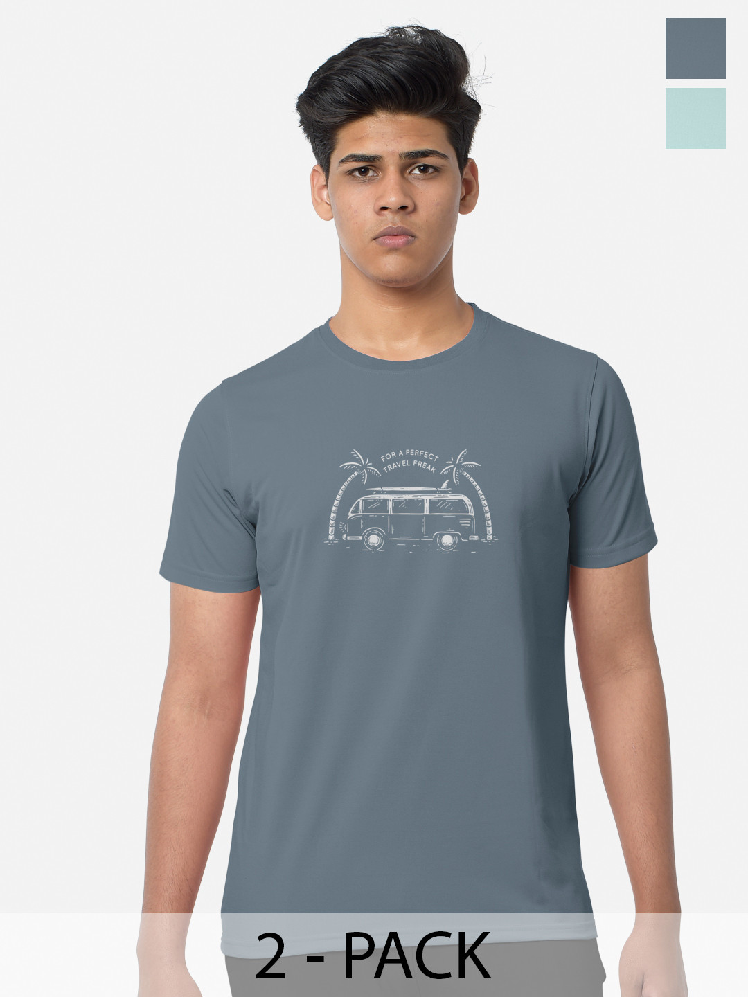 BULLMER Pack of 2 Graphic Printed T-shirts, Grey
BULLMER Pack of 2 Graphic Printed T-shirts, Grey