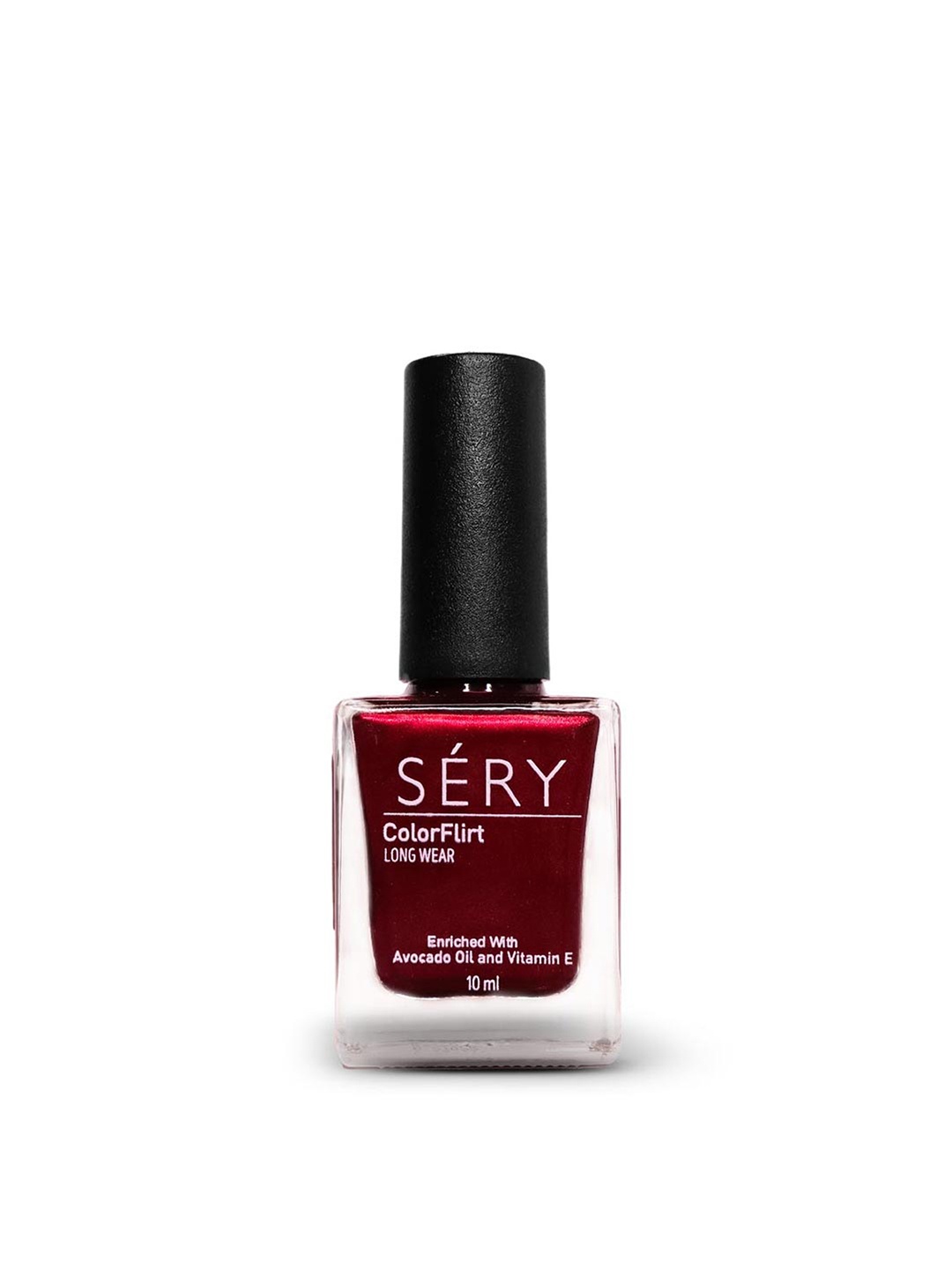 SERY Colorflirt Longwear Celebration Collection Nail Paint with Avacado Oil 10ml - Crimson, Red
SERY Colorflirt Longwear Celebration Collection Nail Paint with Avacado Oil 10ml - Crimson, Red