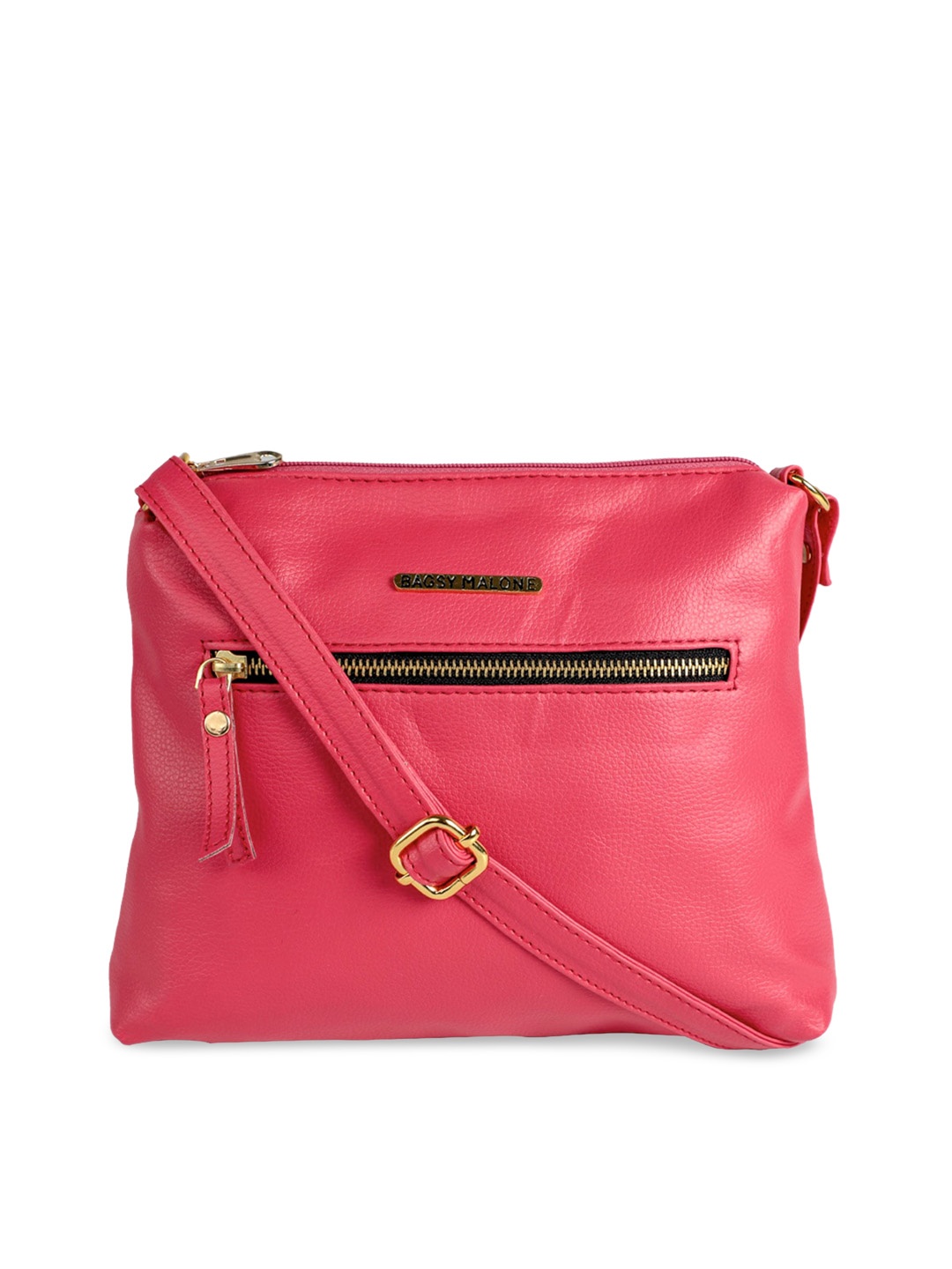 Bagsy Malone PU Structured Sling Bag with Tasselled, Pink