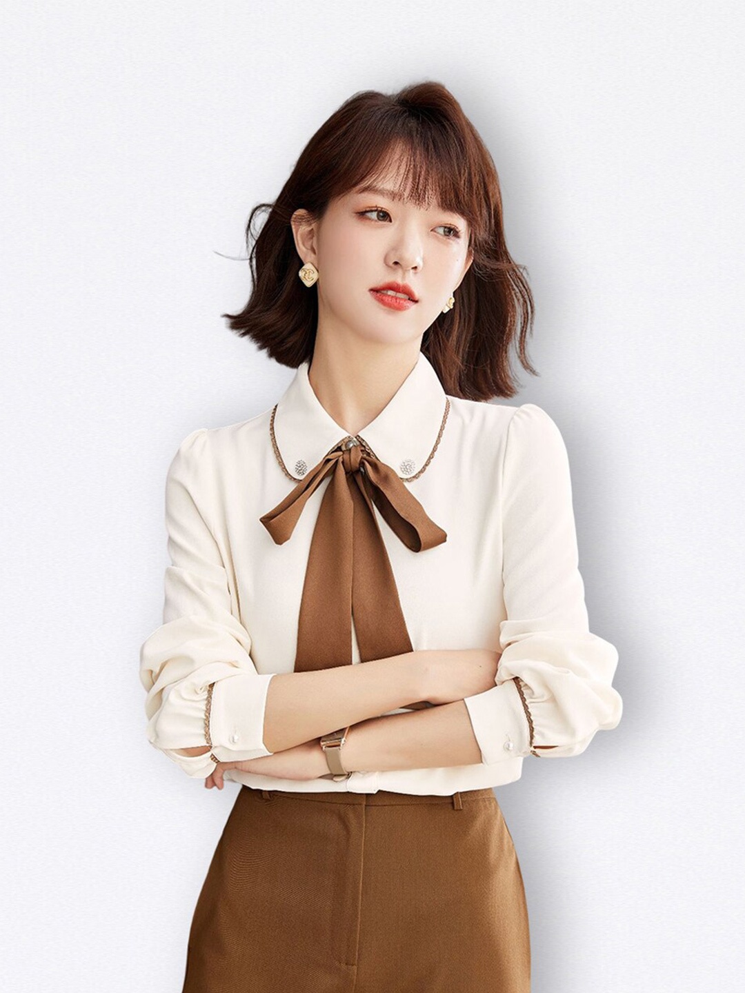 JC Collection Regular Fit Casual Shirt, Beige