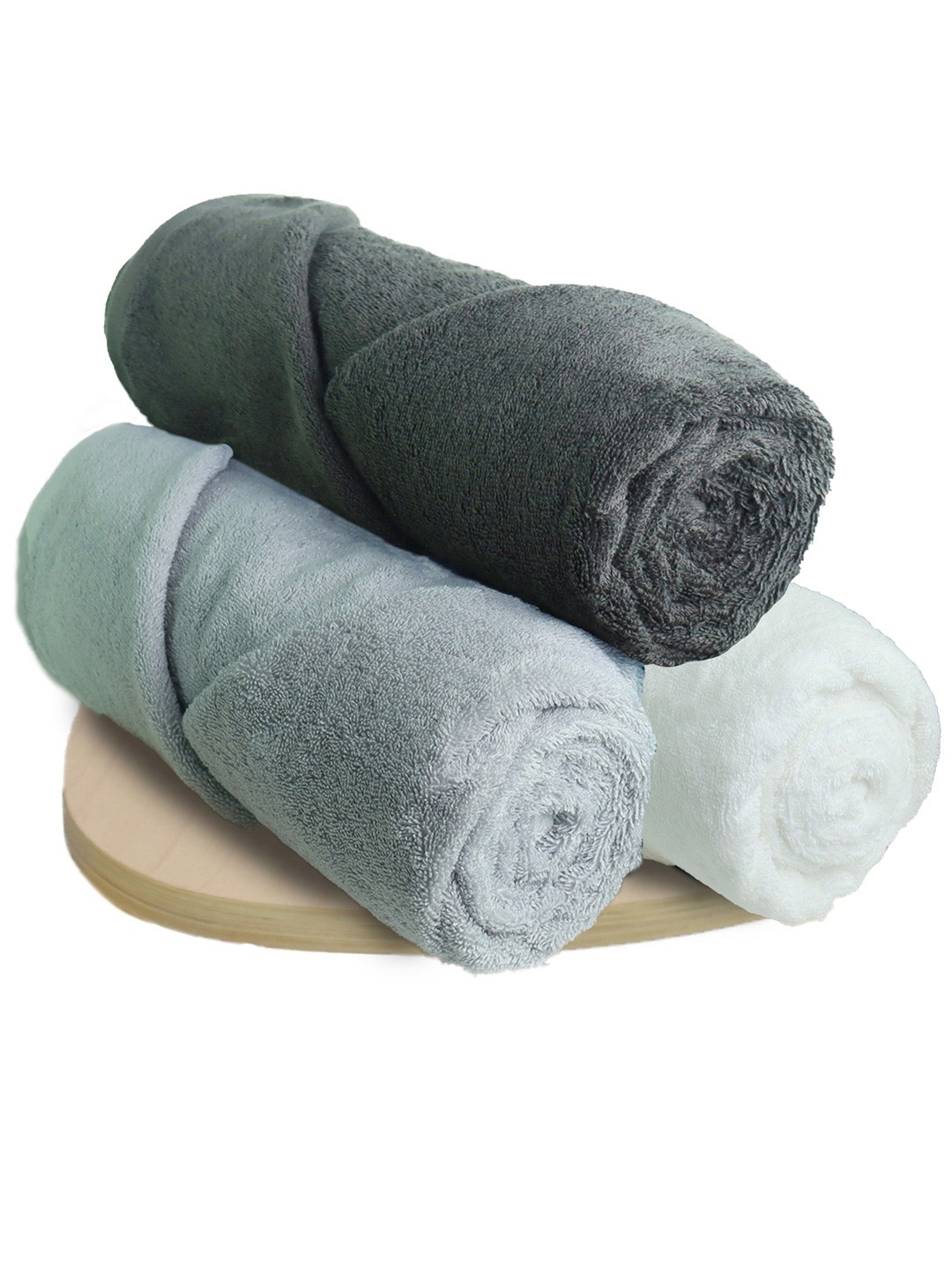 Heelium Unisex Pack of 3 Bamboo Super Soft & Quick Drying 600 GSM Bath Towel, Grey melange
Heelium Unisex Pack of 3 Bamboo Super Soft & Quick Drying 600 GSM Bath Towel, Grey melange