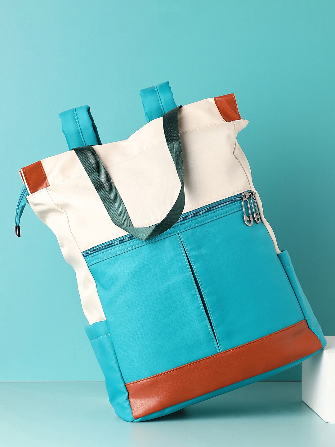 HAUTE SAUCE by Campus Sutra Women Colourblocked Water Resistant Backpack, White
HAUTE SAUCE by Campus Sutra Women Colourblocked Water Resistant Backpack, White