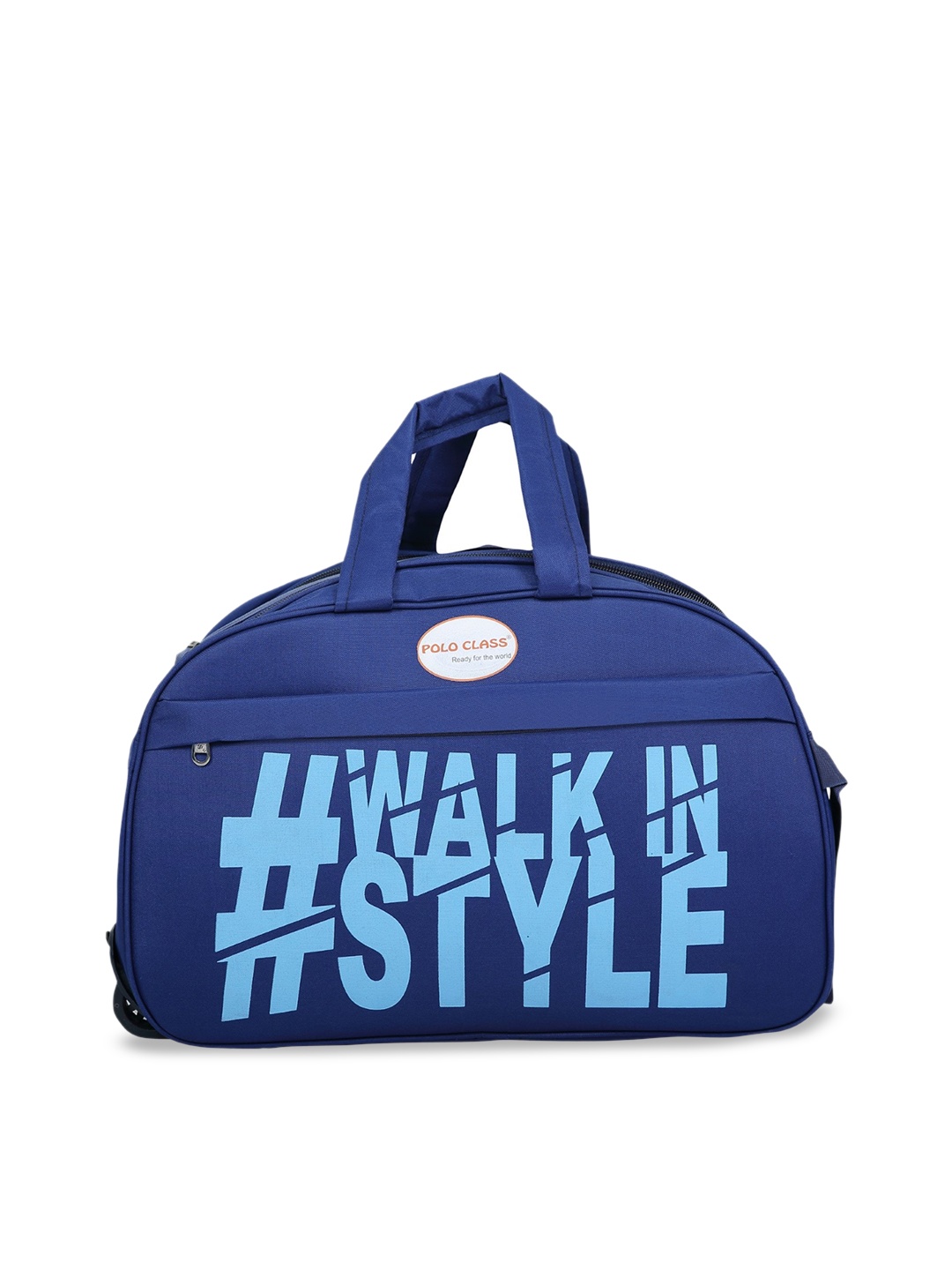 Polo Class Printed Medium Duffel Bag, Blue
