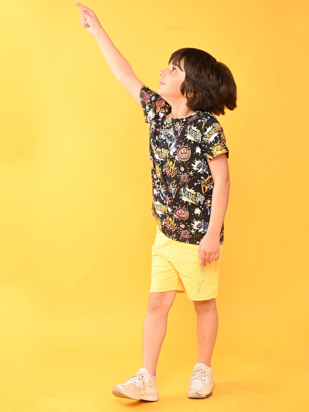 Anthrilo Boys Printed Pure Cotton Short Sleeves T-shirt with Shorts Clothing Set, Black
Anthrilo Boys Printed Pure Cotton Short Sleeves T-shirt with Shorts Clothing Set, Black