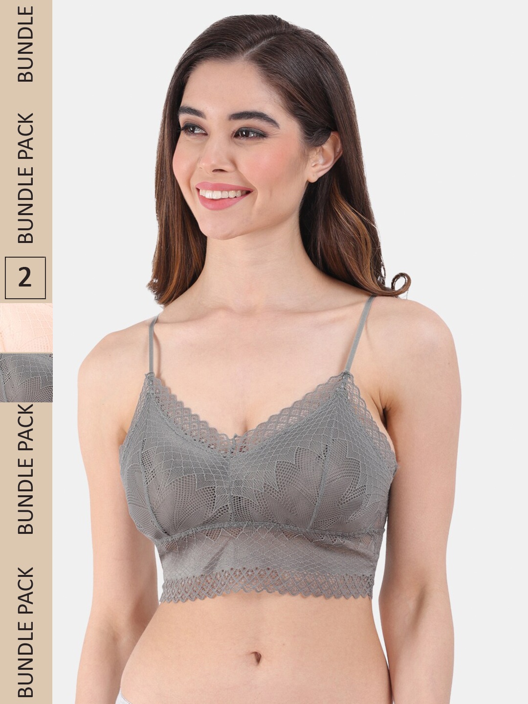 Amour Secret Pack of 2 Lightly Padded All Day Comfort Seamless Bralette, Peach
Amour Secret Pack of 2 Lightly Padded All Day Comfort Seamless Bralette, Peach