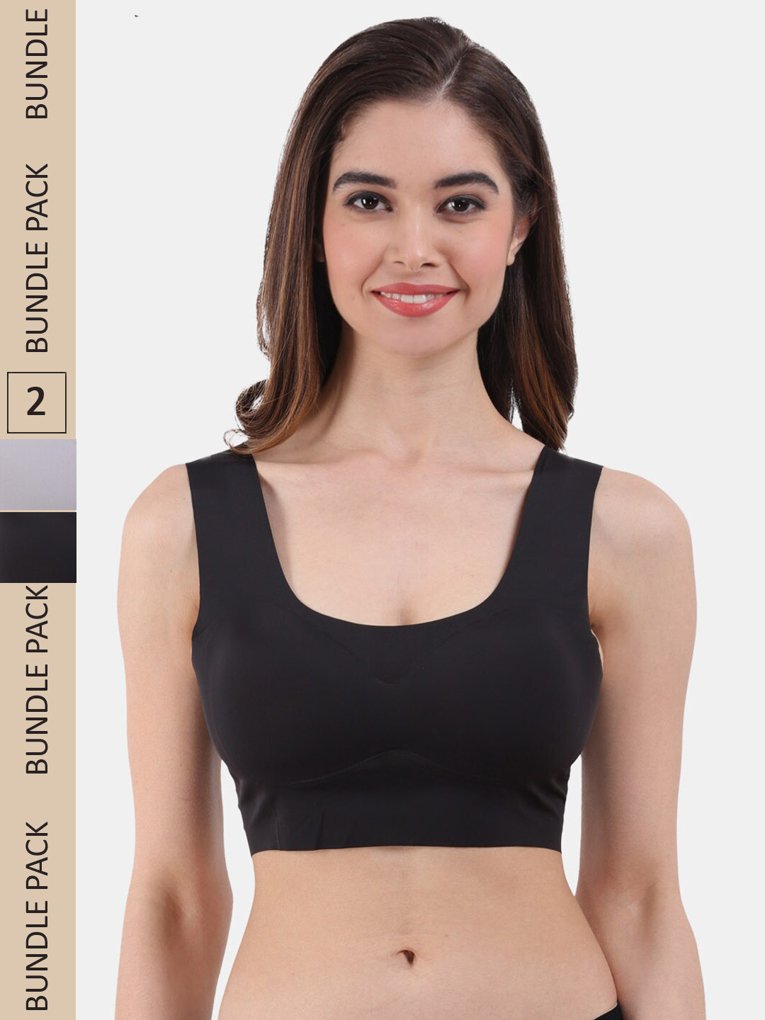 Amour Secret Pack of 2 Lightly Padded Dry-Fit All Day Comfort Sports Bra, Black
Amour Secret Pack of 2 Lightly Padded Dry-Fit All Day Comfort Sports Bra, Black