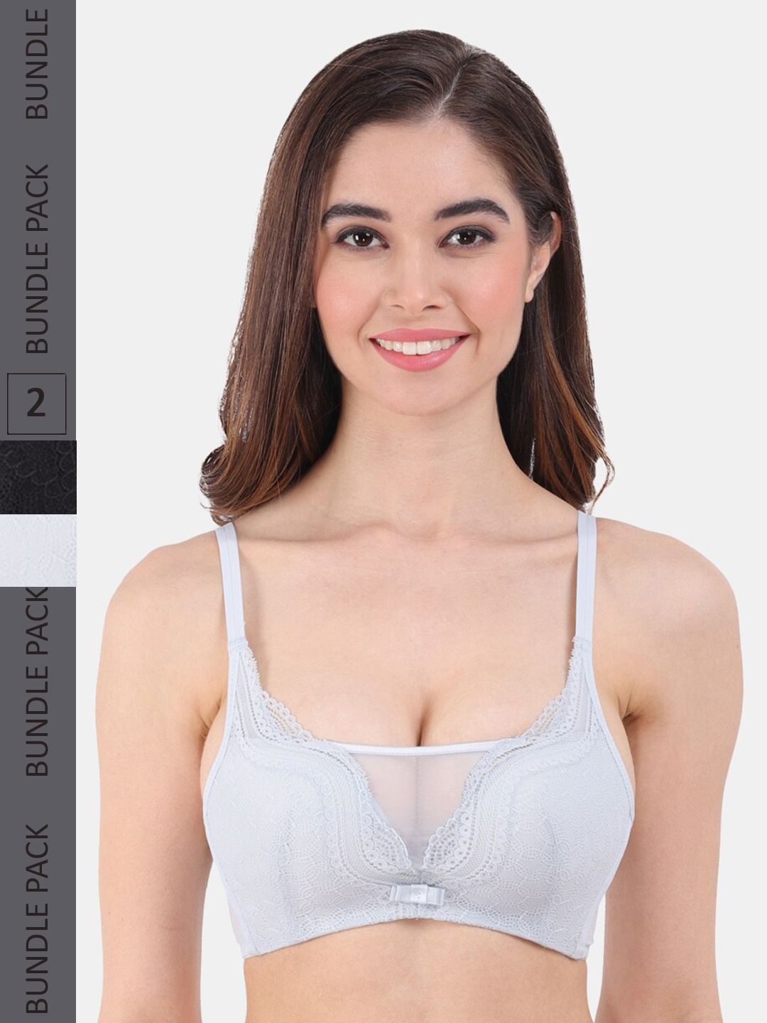 Amour Secret Pack Of 2 Self Design Lightly Padded All Day Comfort Seamless T-shirt Bra, Blue
Amour Secret Pack Of 2 Self Design Lightly Padded All Day Comfort Seamless T-shirt Bra, Blue
