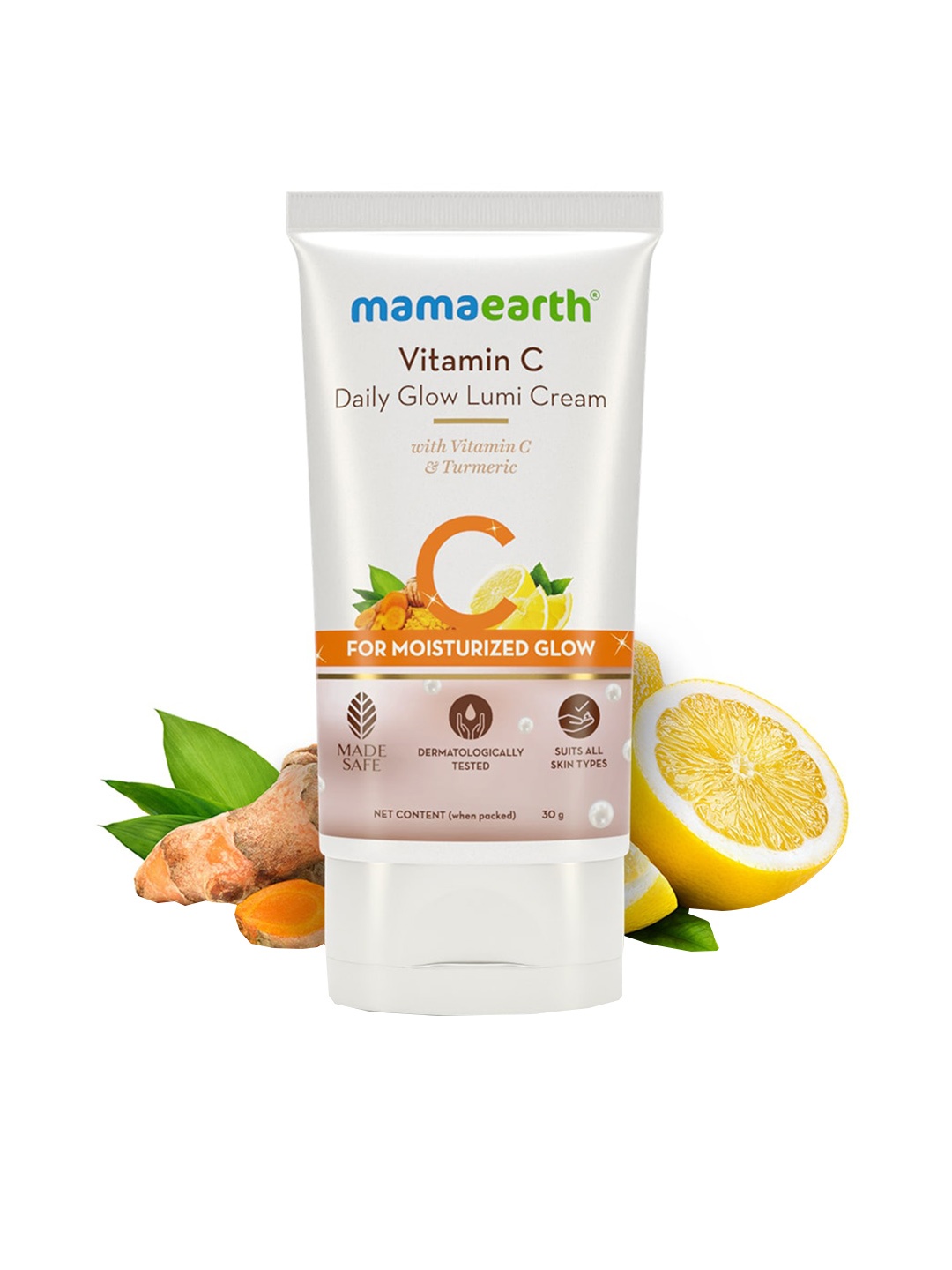 Mamaearth Vitamin C Daily Glow Lumi Cream With Vitamin C & Turmeric For Moisturizing Glow - 30 gm, White
Mamaearth Vitamin C Daily Glow Lumi Cream With Vitamin C & Turmeric For Moisturizing Glow - 30 gm, White