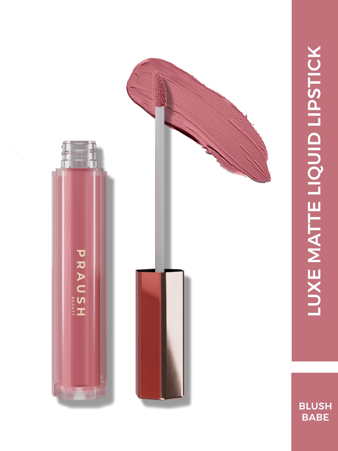 Praush Luxe Non-Drying Lightweight Matte Liquid Lipstick 2.6 ml - Blush Babe, Pink
Praush Luxe Non-Drying Lightweight Matte Liquid Lipstick 2.6 ml - Blush Babe, Pink