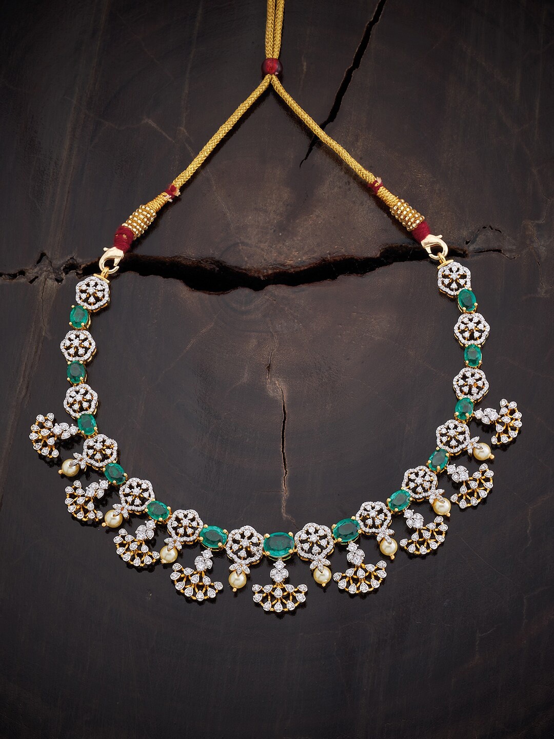 Kushal's Fashion Jewellery 92.5 Pure Silver Gold-Plated CZ Stone Studded & Beaded Jewellery Set
Kushal's Fashion Jewellery 92.5 Pure Silver Gold-Plated CZ Stone Studded & Beaded Jewellery Set
