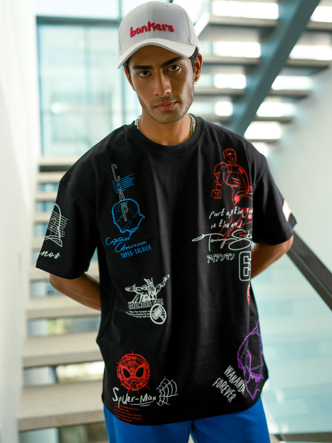 Bonkers Corner Black Typography Printed Drop-Shoulder Sleeves Pure Cotton T-Shirt
Bonkers Corner Black Typography Printed Drop-Shoulder Sleeves Pure Cotton T-Shirt