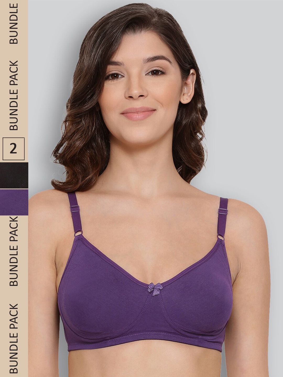 LYRA Pack of 2 Underwired All Day Comfort Seamless Pure Cotton T-shirt Bra, Black
LYRA Pack of 2 Underwired All Day Comfort Seamless Pure Cotton T-shirt Bra, Black