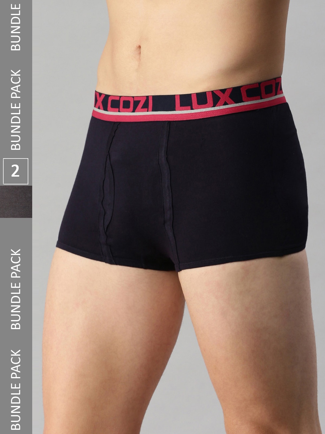 Lux Cozi Men Pack Of 2 Pure Cotton Outer Elastic Short Trunks- COZI_GLO_MT_BM_NB_2PC, Navy blue
Lux Cozi Men Pack Of 2 Pure Cotton Outer Elastic Short Trunks- COZI_GLO_MT_BM_NB_2PC, Navy blue
