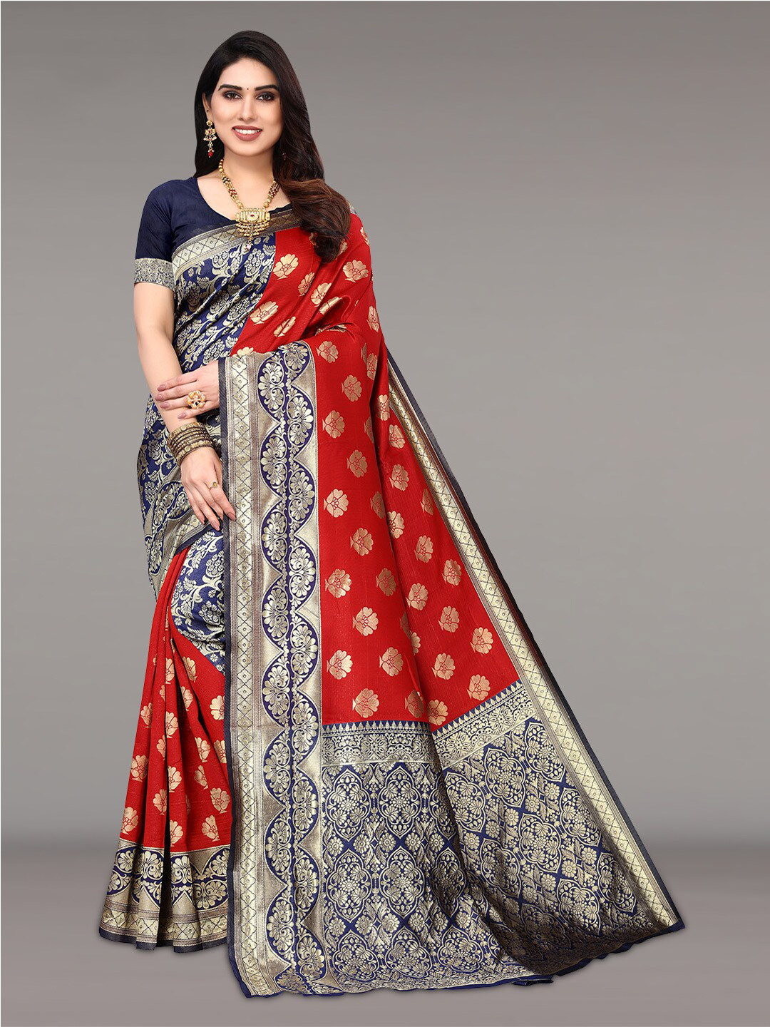 Pisara Floral Woven Design Zari Silk Cotton Saree, Red
Pisara Floral Woven Design Zari Silk Cotton Saree, Red
