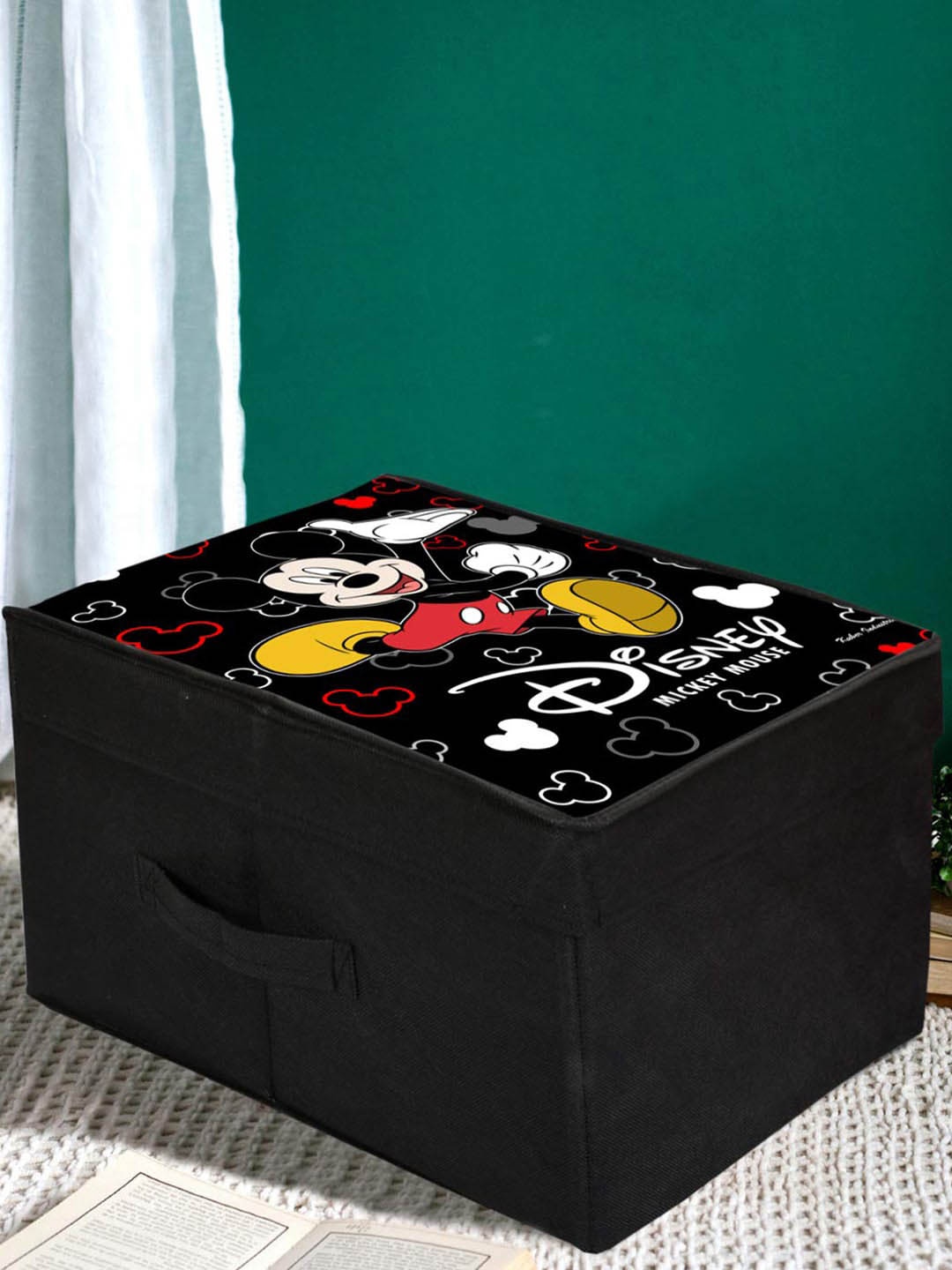 Kuber Industries Black & White 2 Pcs Mickey Mouse Printed Foldable Storage Boxes With Lid
Kuber Industries Black & White 2 Pcs Mickey Mouse Printed Foldable Storage Boxes With Lid
