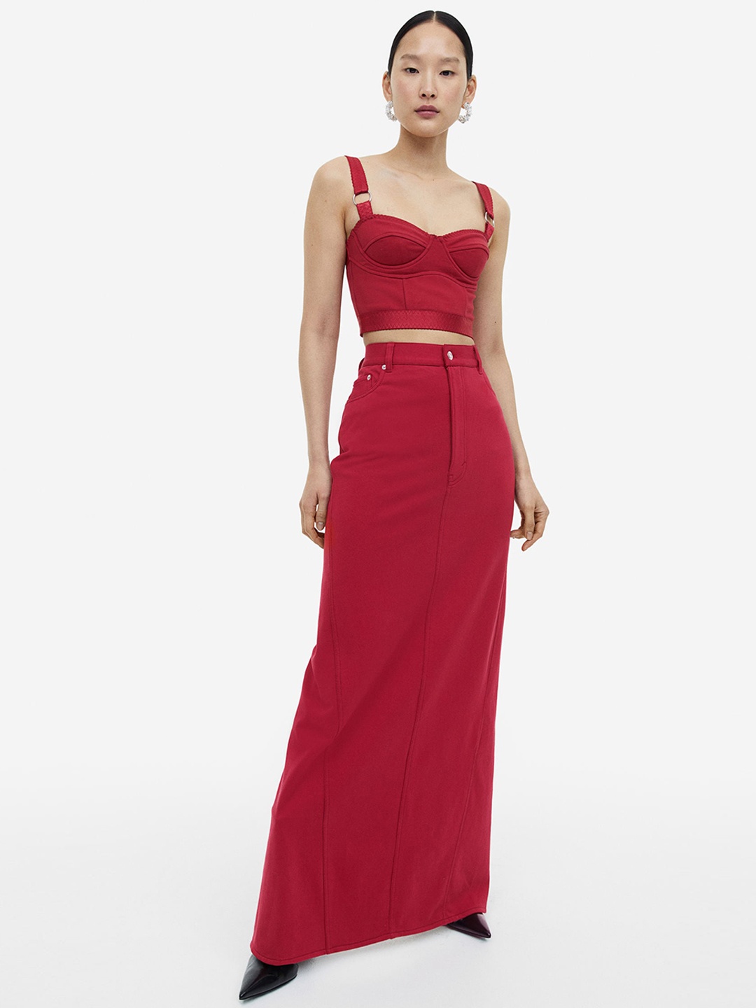 H&M Women Pencil Skirt, Red