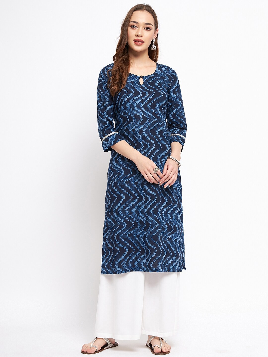 One of a Kind Keyhole Neck Ethnic Motifs Printed Pure Cotton Straight Kurta, Navy blue
One of a Kind Keyhole Neck Ethnic Motifs Printed Pure Cotton Straight Kurta, Navy blue