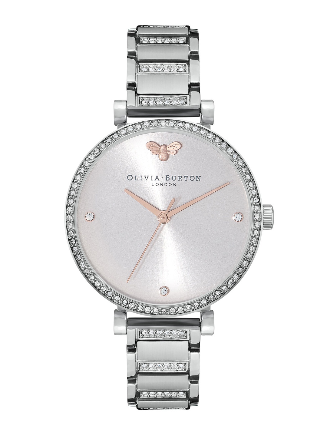 Olivia Burton Women Embellished Dial Stainless Steel Bracelet Style Watch 24000001, Rose gold
Olivia Burton Women Embellished Dial Stainless Steel Bracelet Style Watch 24000001, Rose gold