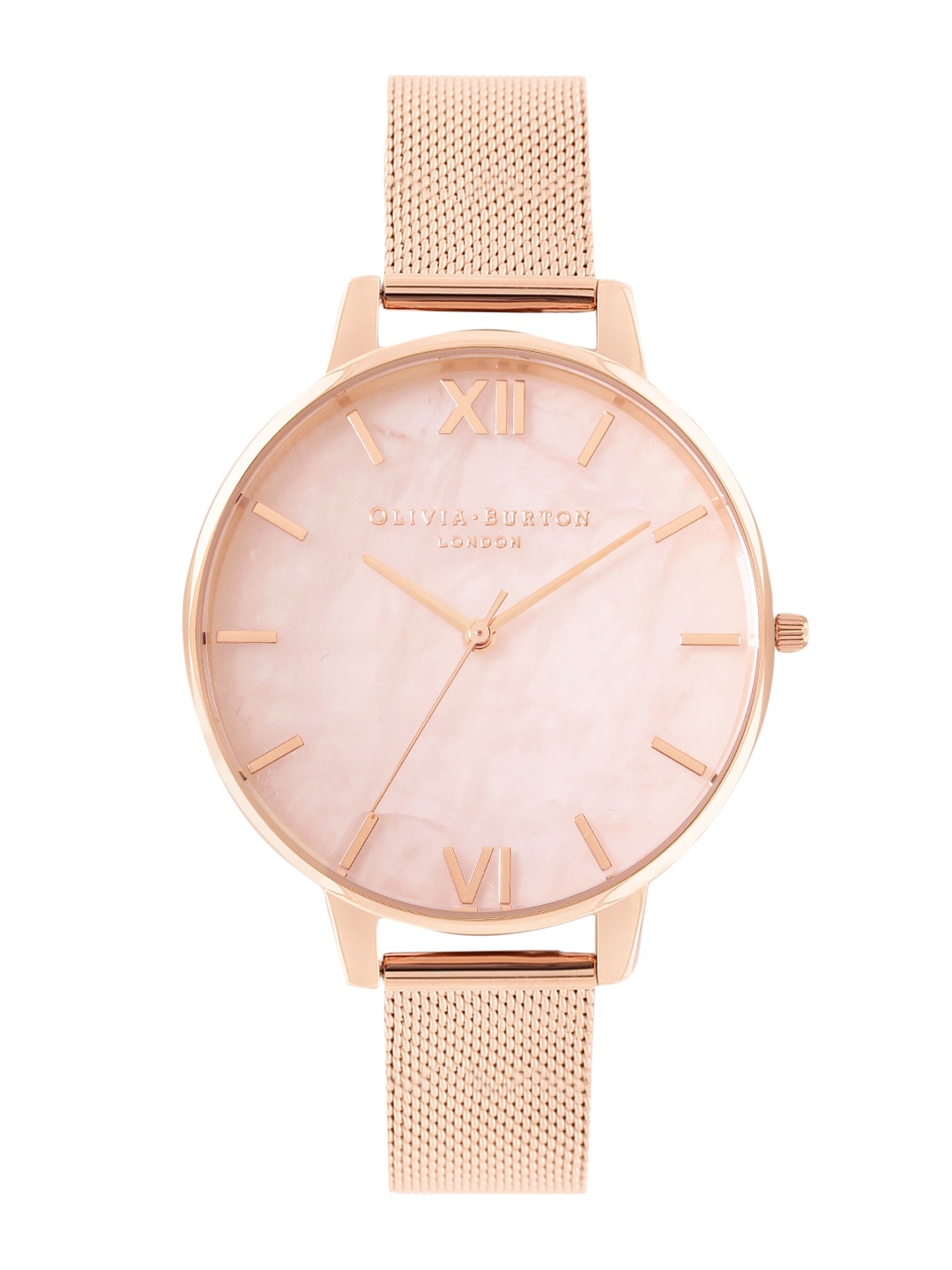 Olivia Burton Women Semi Precious Textured Stainless Steel Analogue Watch OB16SP01, Pink
Olivia Burton Women Semi Precious Textured Stainless Steel Analogue Watch OB16SP01, Pink