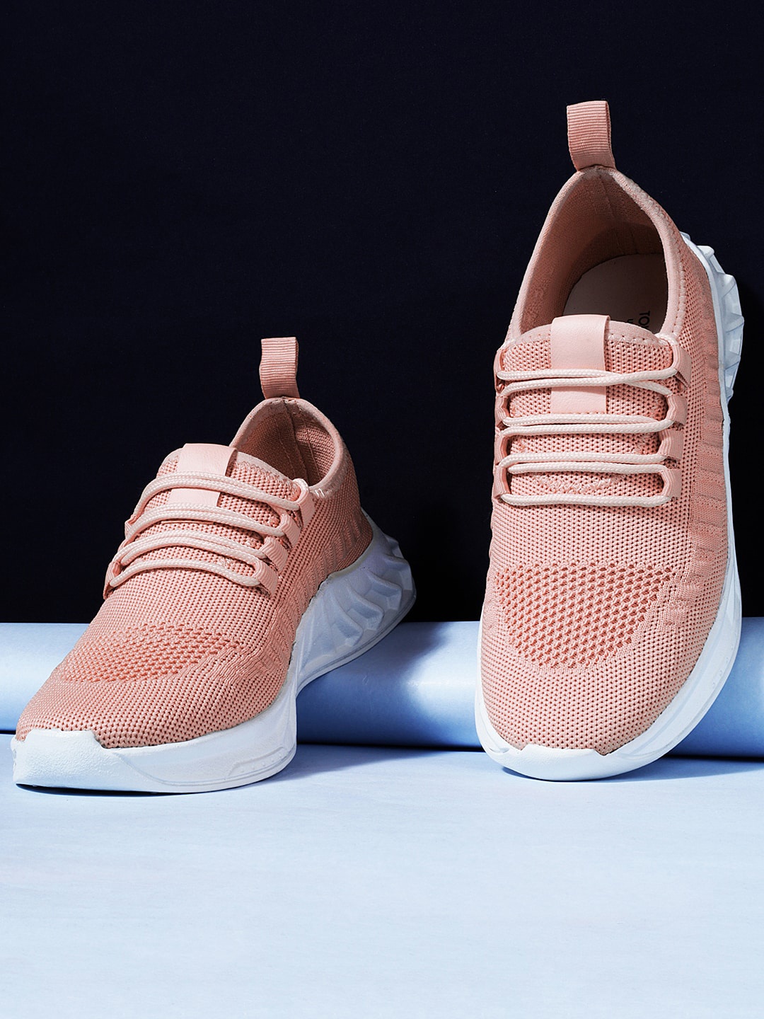 Tokyo Talkies Women Woven Design Comfort Insole Textile Contrast Sole Sneakers, Coral
Tokyo Talkies Women Woven Design Comfort Insole Textile Contrast Sole Sneakers, Coral