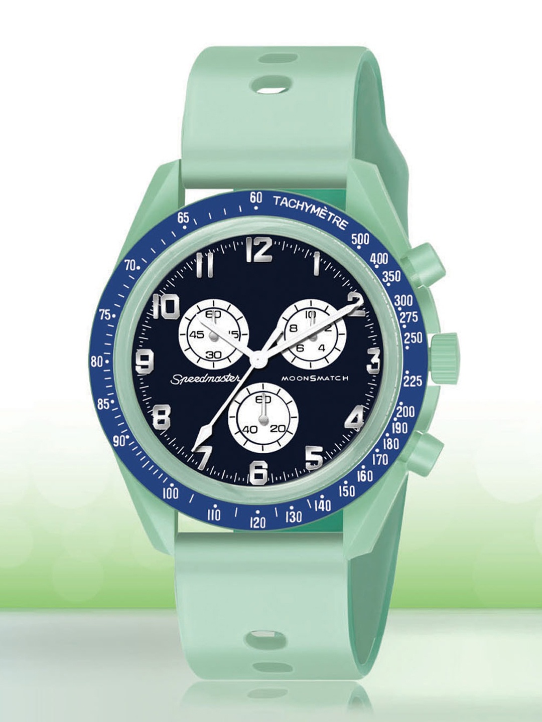 Shocknshop Kids LED Backlight Silicon Strap Analogue Watch W62 Green