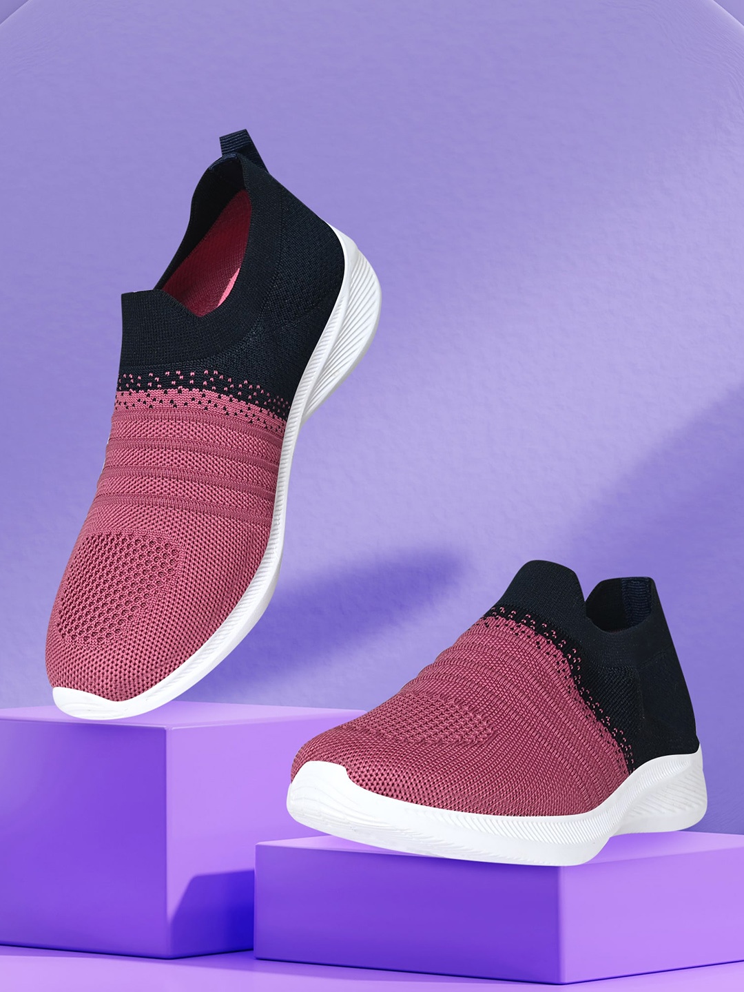 TPENT Women Antibacterial Comfort Insole Contrast Sole Mesh Slip-On Sneakers, Magenta
TPENT Women Antibacterial Comfort Insole Contrast Sole Mesh Slip-On Sneakers, Magenta