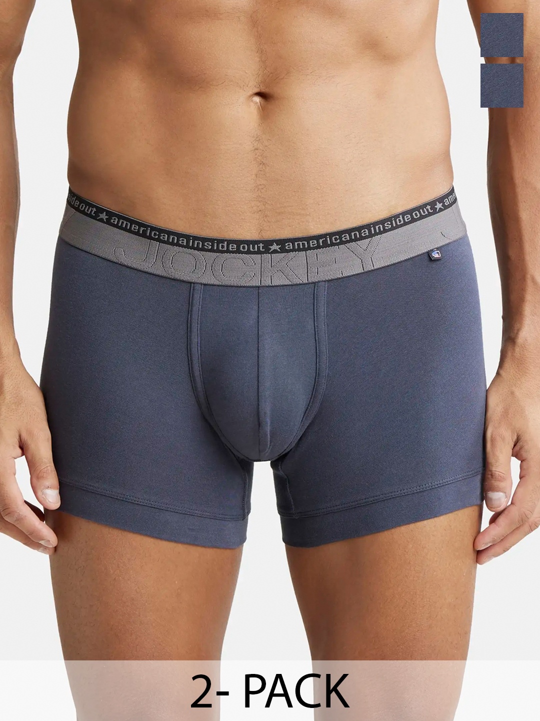 Pack Of 2 Super Combed Cotton Stretch Solid Trunk with Ultrasoft Waistband-US60, Grey
Pack Of 2 Super Combed Cotton Stretch Solid Trunk with Ultrasoft Waistband-US60, Grey