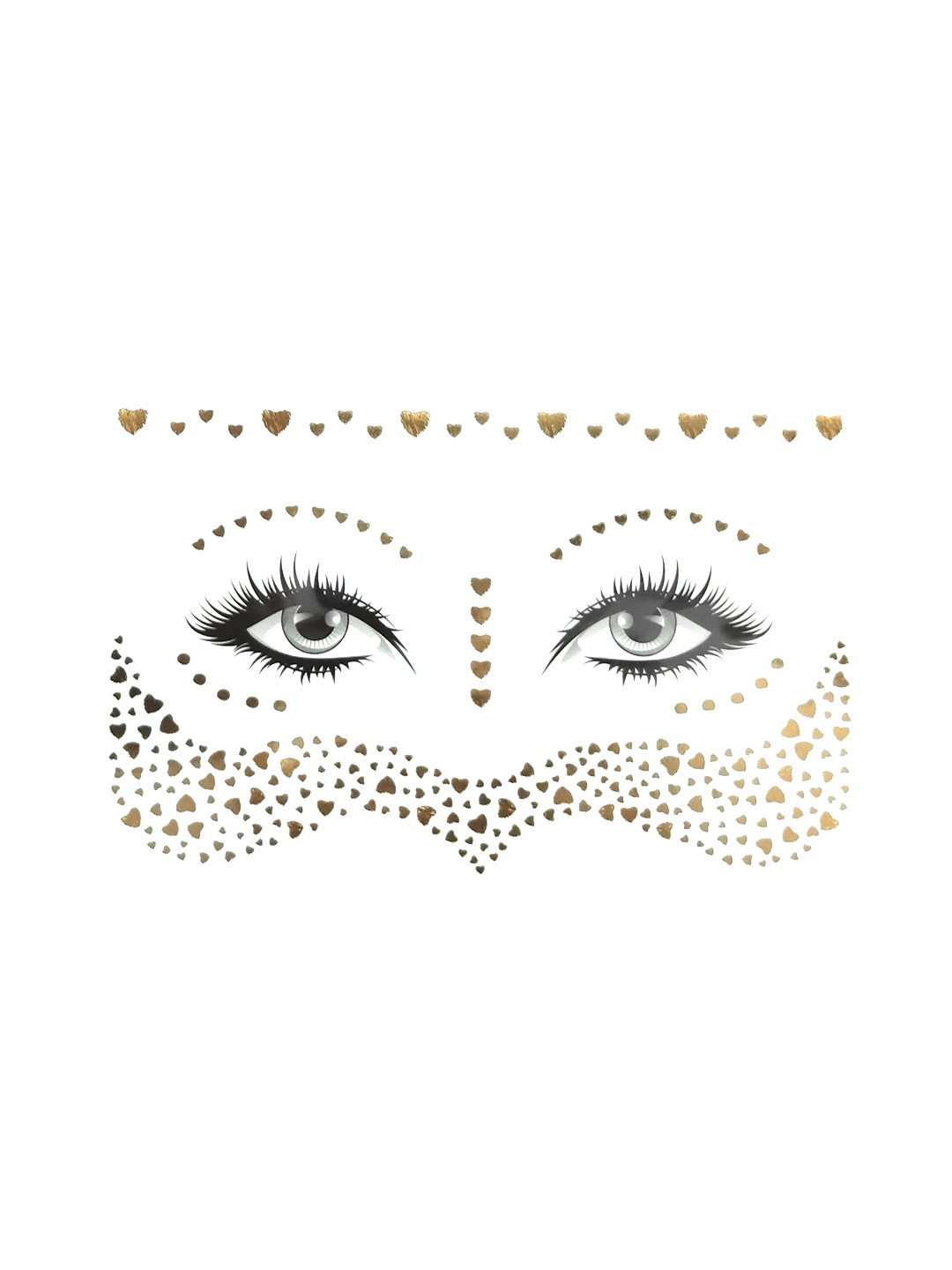 S.A.V.I. Golden Hearts Water Proof & Long Lasting Face Temporary Tattoo Stickers, Gold
S.A.V.I. Golden Hearts Water Proof & Long Lasting Face Temporary Tattoo Stickers, Gold