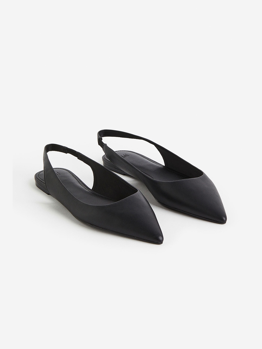 H&M Women Slingback Ballet Pumps, Black