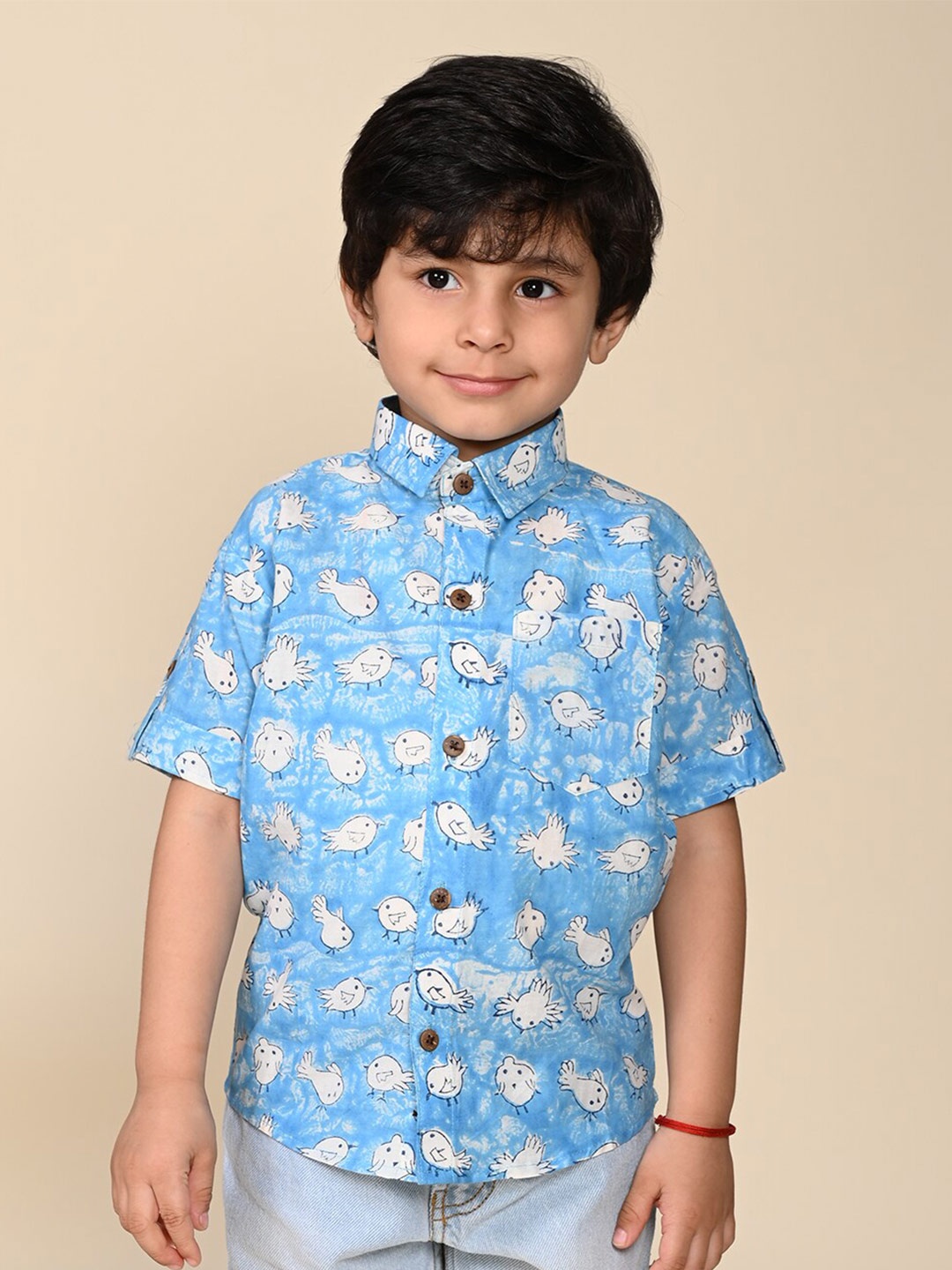LIL PITAARA Boys Comfort Conversational Printed Cotton Casual Shirt, Blue
LIL PITAARA Boys Comfort Conversational Printed Cotton Casual Shirt, Blue