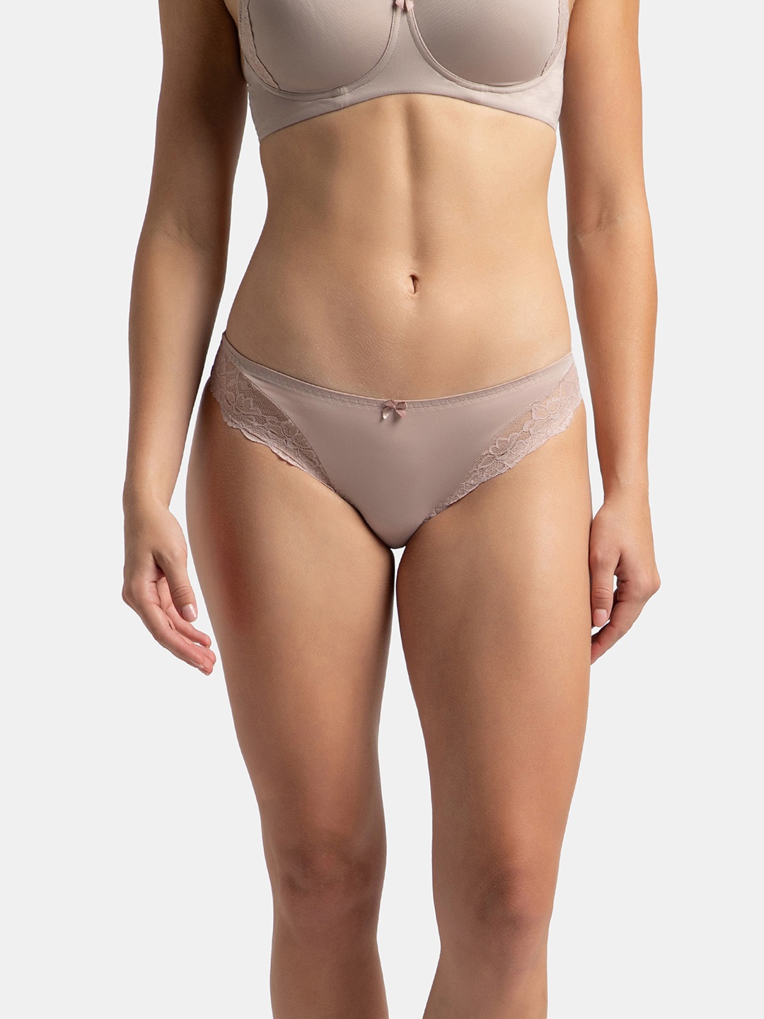Jockey Medium Coverage Soft Touch Microfiber Lace Styled Bikini With StayFresh Treatment-1813, Beige
Jockey Medium Coverage Soft Touch Microfiber Lace Styled Bikini With StayFresh Treatment-1813, Beige