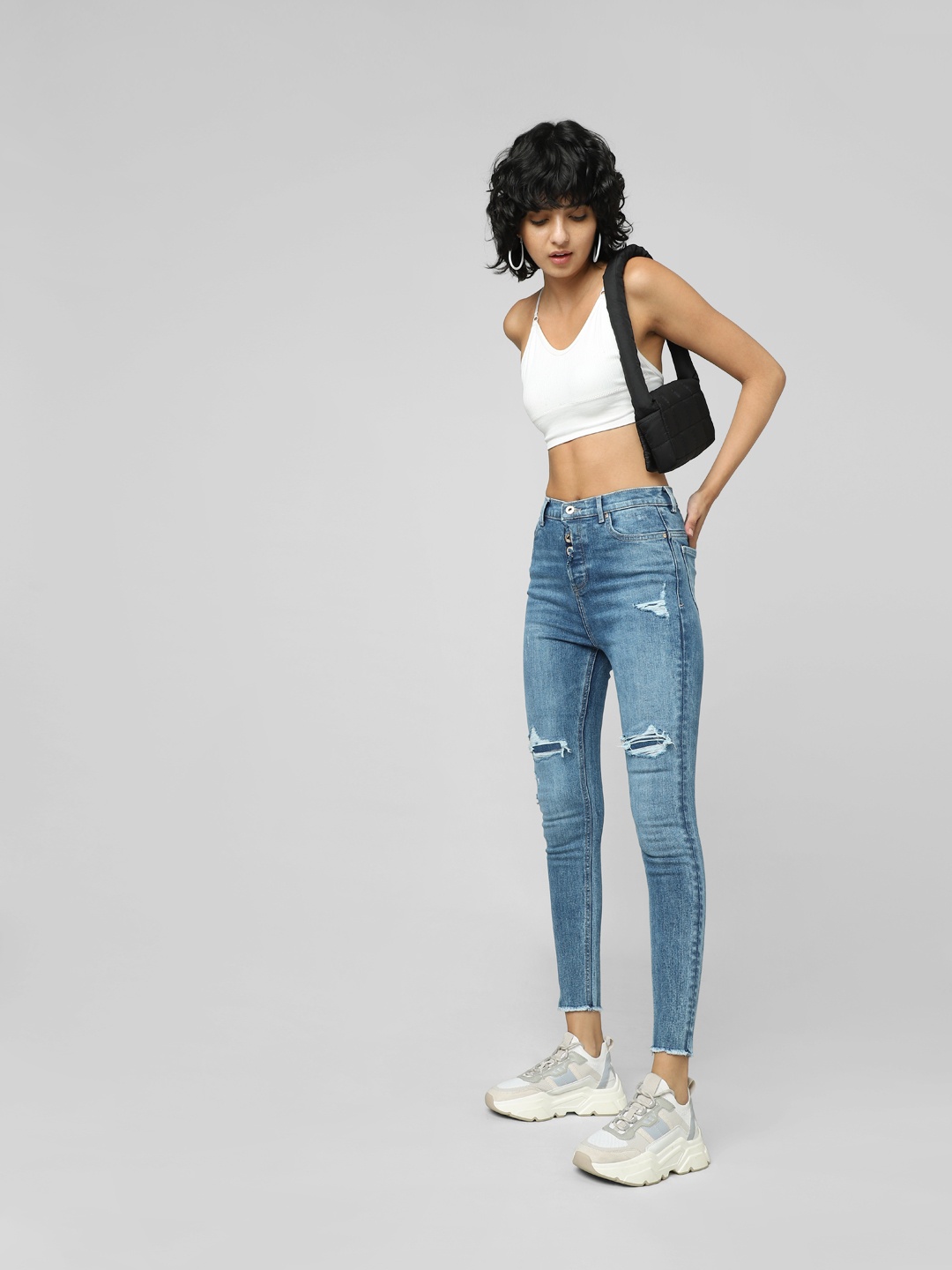 ONLY Women Onqcarmen Jasper Skinny Fit Mildly Distressed Light Fade Cotton Jeans, Blue
ONLY Women Onqcarmen Jasper Skinny Fit Mildly Distressed Light Fade Cotton Jeans, Blue