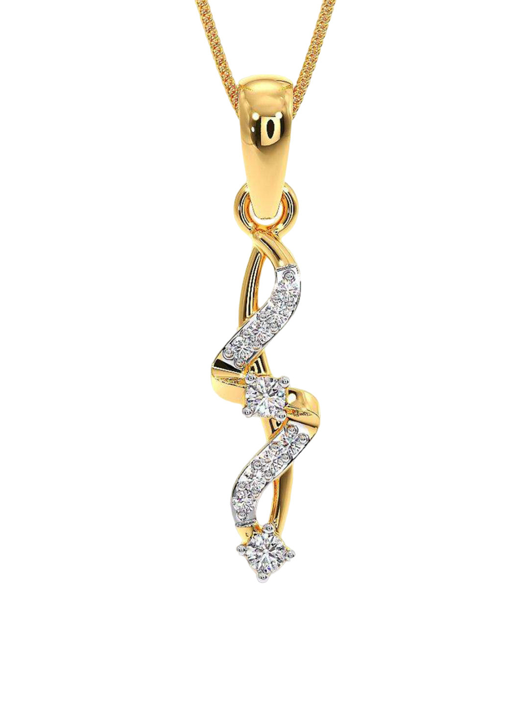 CANDERE A KALYAN JEWELLERS COMPANY 18K Yellow Gold & CZ Studded Pendant-0.8 g, White
CANDERE A KALYAN JEWELLERS COMPANY 18K Yellow Gold & CZ Studded Pendant-0.8 g, White