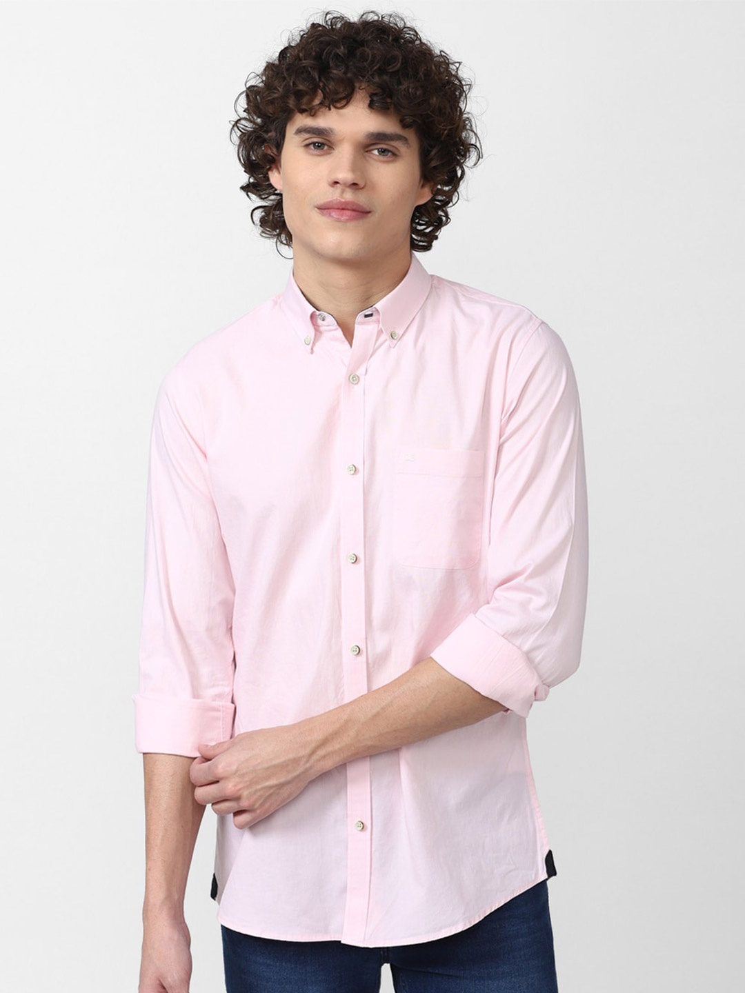 Peter England Casuals Slim Fit Button-Down Collar Pure Cotton Casual Shirt, Pink
Peter England Casuals Slim Fit Button-Down Collar Pure Cotton Casual Shirt, Pink