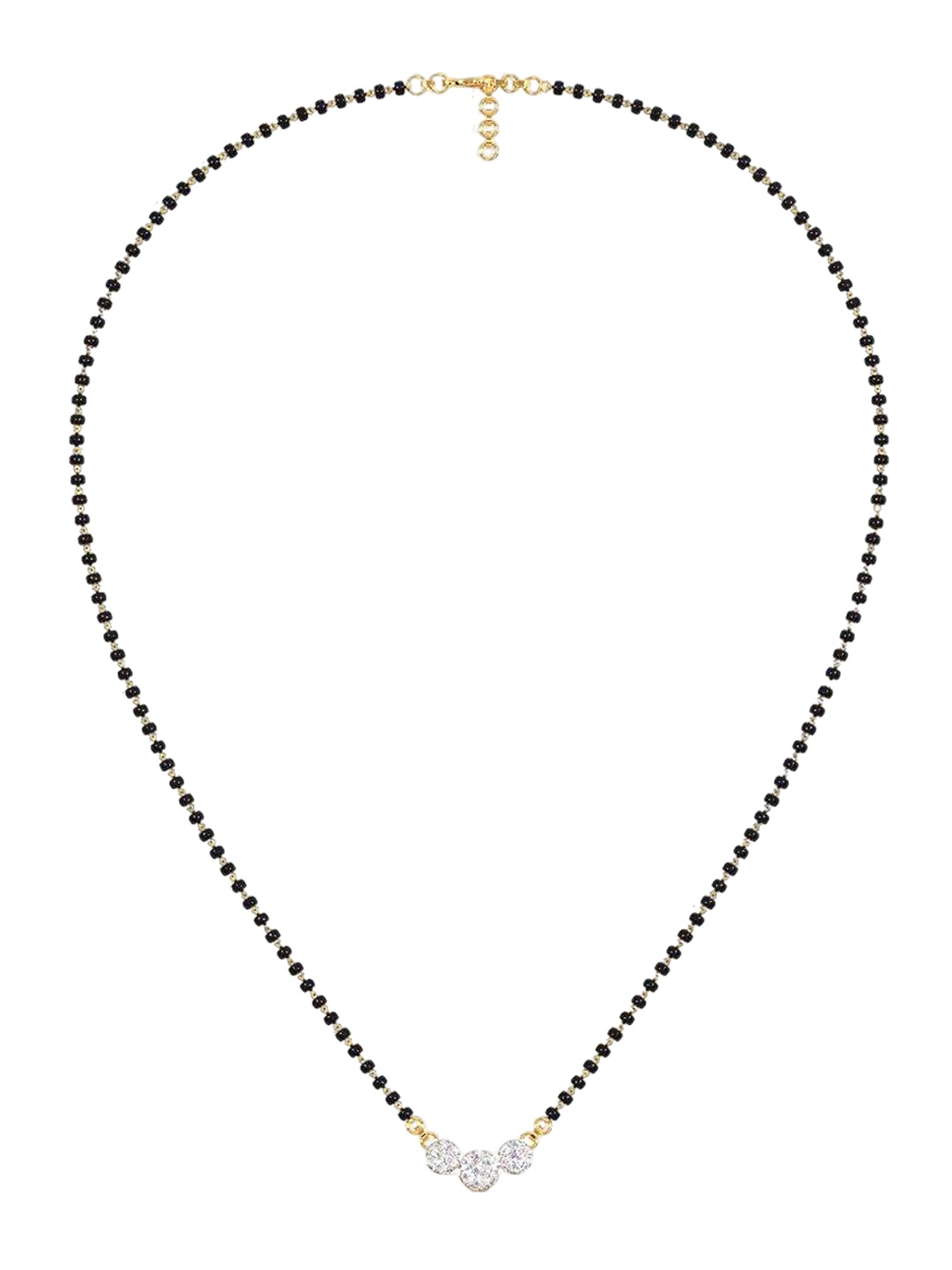 CANDERE A KALYAN JEWELLERS COMPANY 14K Gold BIS Hallmark CZ Mangalsutra- 3.35 g, White
CANDERE A KALYAN JEWELLERS COMPANY 14K Gold BIS Hallmark CZ Mangalsutra- 3.35 g, White