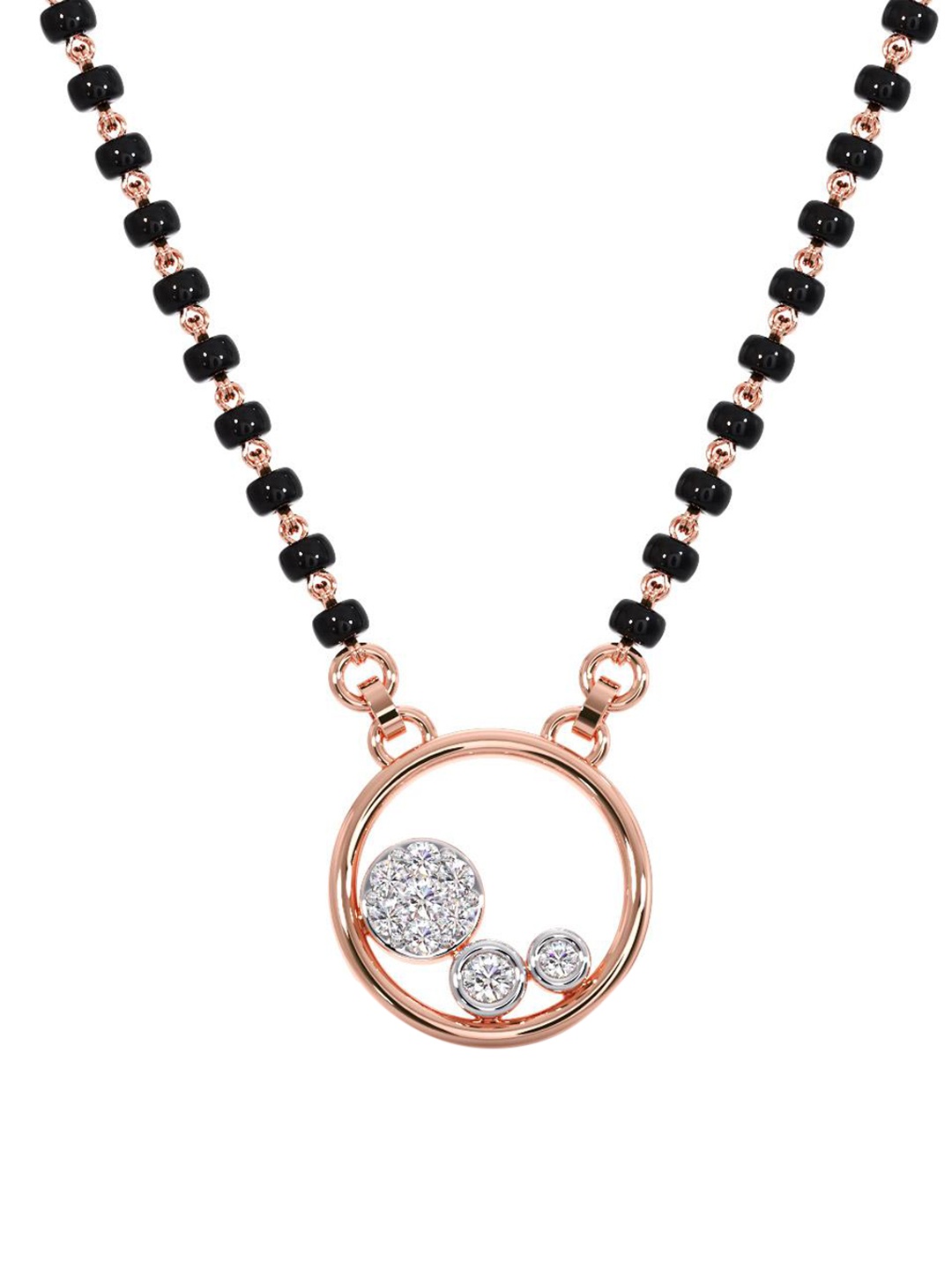 CANDERE A KALYAN JEWELLERS COMPANY 14KT Rose Gold Cubic Zirconia Mangalsutra-3.42 g
CANDERE A KALYAN JEWELLERS COMPANY 14KT Rose Gold Cubic Zirconia Mangalsutra-3.42 g