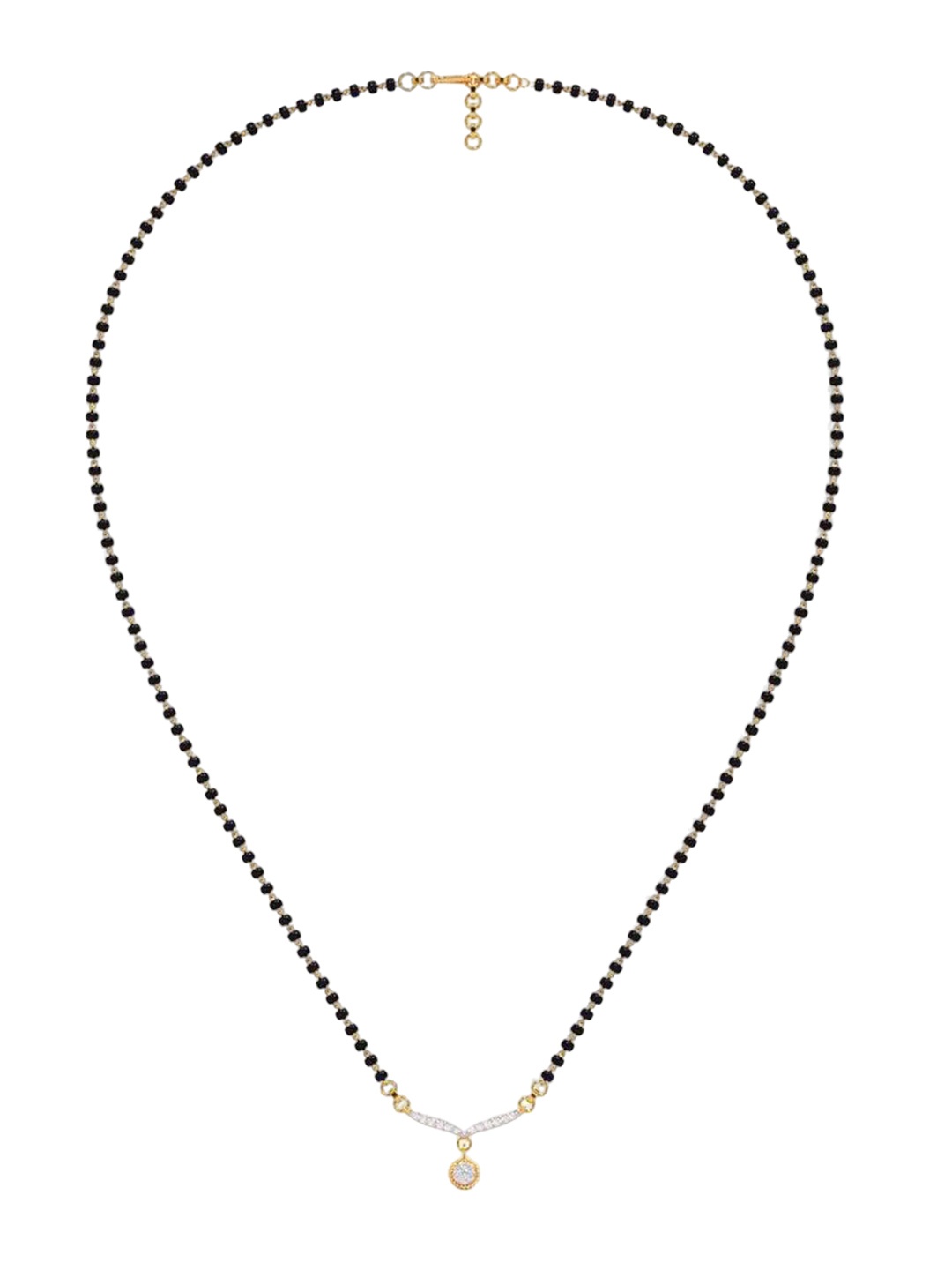 CANDERE A KALYAN JEWELLERS COMPANY 14K Gold BIS Hallmark CZ Mangalsutra Pendant With Chain, White
CANDERE A KALYAN JEWELLERS COMPANY 14K Gold BIS Hallmark CZ Mangalsutra Pendant With Chain, White