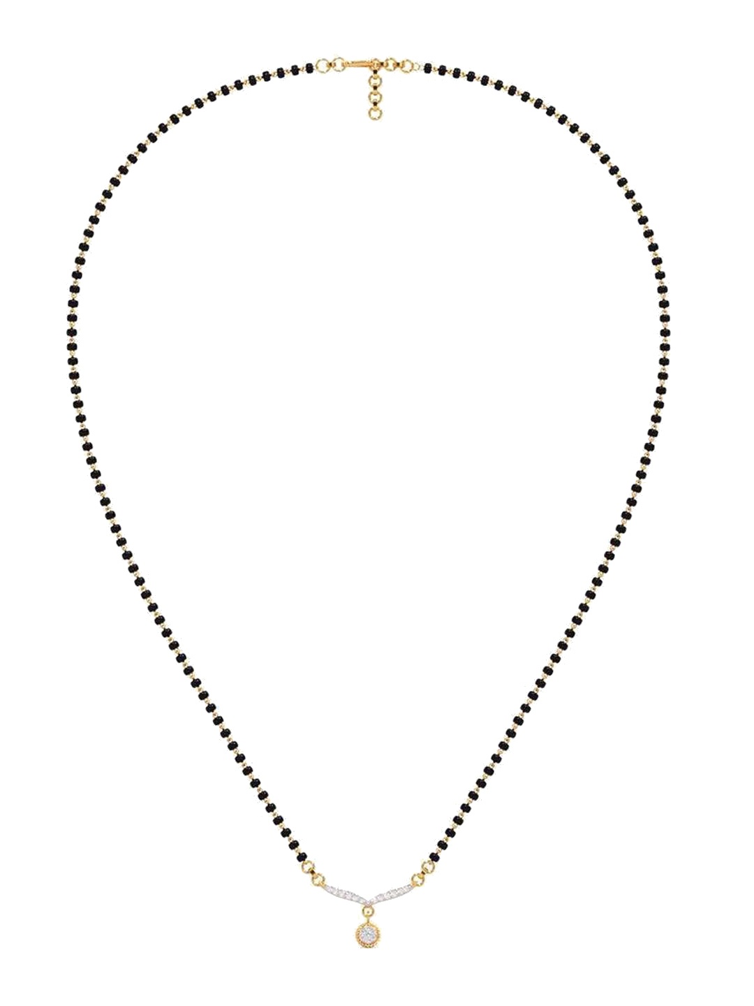 CANDERE A KALYAN JEWELLERS COMPANY 18KT Yellow Gold Cubic Zirconia Mangalsutra - 2.91g
CANDERE A KALYAN JEWELLERS COMPANY 18KT Yellow Gold Cubic Zirconia Mangalsutra - 2.91g