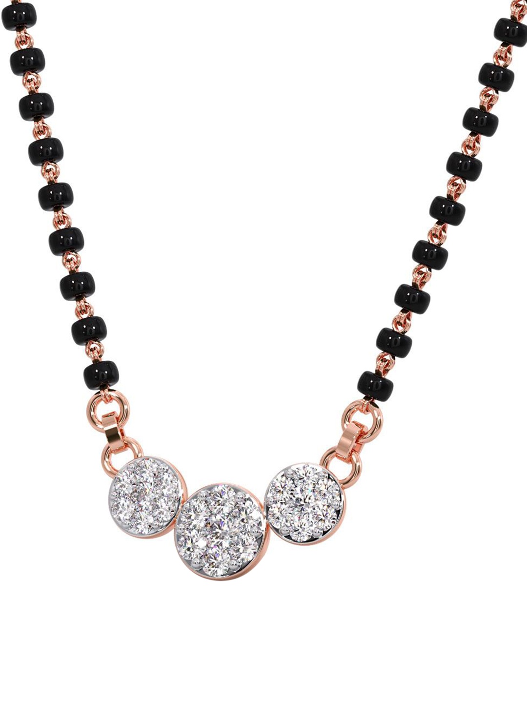 CANDERE A KALYAN JEWELLERS COMPANY 18K Rose Gold BIS Hallmark Mangalsutra with Chain, White
CANDERE A KALYAN JEWELLERS COMPANY 18K Rose Gold BIS Hallmark Mangalsutra with Chain, White