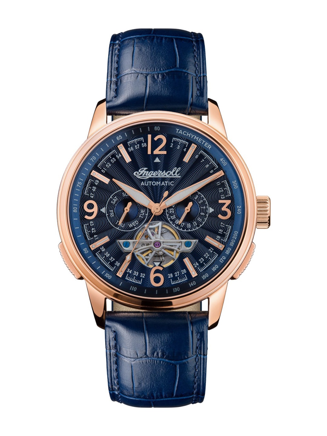 Ingersoll Men Leather Straps Analogue Multi Function Automatic Motion Watch I00301B, Blue
Ingersoll Men Leather Straps Analogue Multi Function Automatic Motion Watch I00301B, Blue