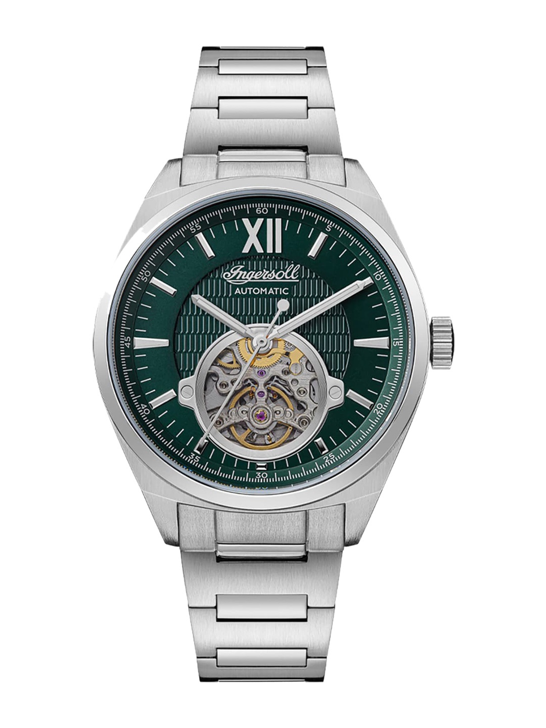 Ingersoll The Shelby Men Stainless Steel Bracelet Style Analogue Automatic Watch I10903B, Green
Ingersoll The Shelby Men Stainless Steel Bracelet Style Analogue Automatic Watch I10903B, Green