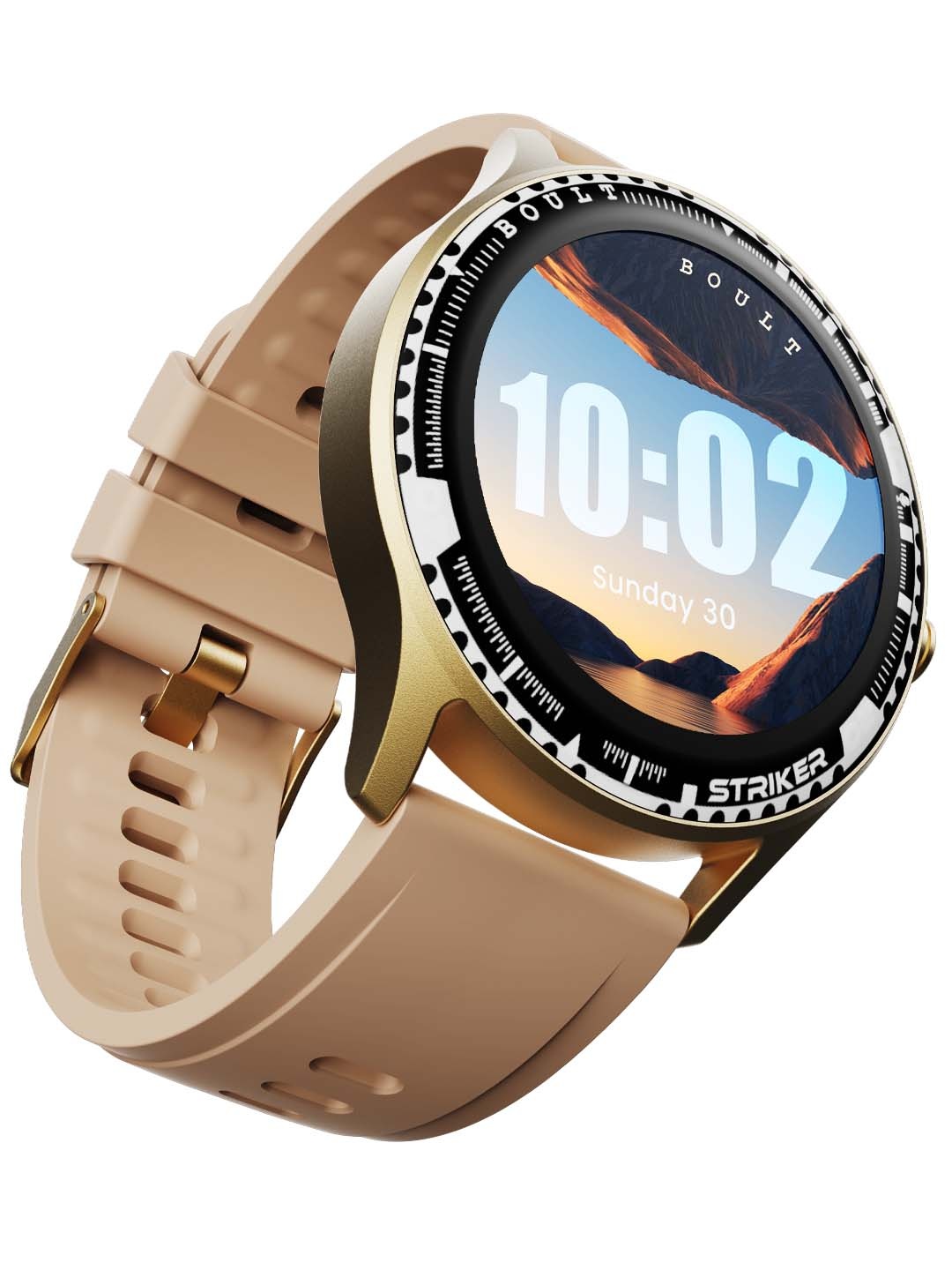Boult Striker Bluetooth Calling with 1.3" Round Display Health Tracking Smartwatch, Cream
Boult Striker Bluetooth Calling with 1.3" Round Display Health Tracking Smartwatch, Cream