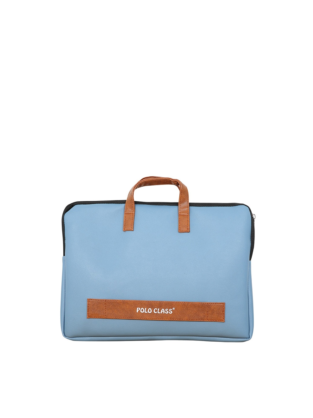 Polo Class Solid Fabric Laptop Bag, Blue