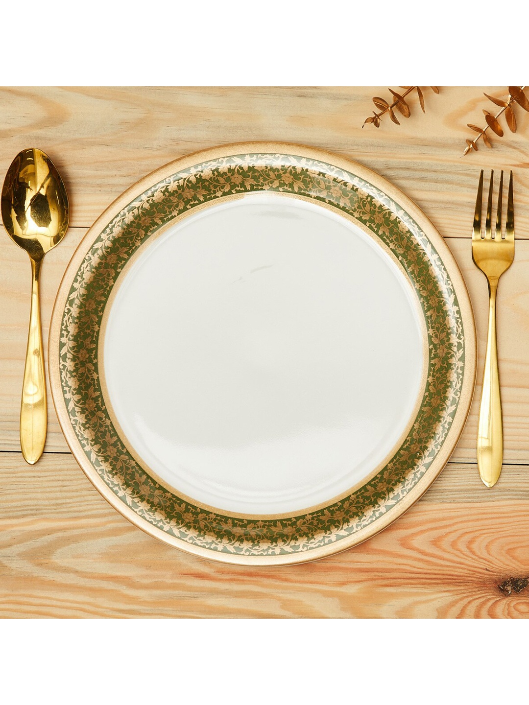 Home Centre Meadows White & Green Printed Dishwasher Safe Melamine Dinner Plate - 28 cm
Home Centre Meadows White & Green Printed Dishwasher Safe Melamine Dinner Plate - 28 cm
