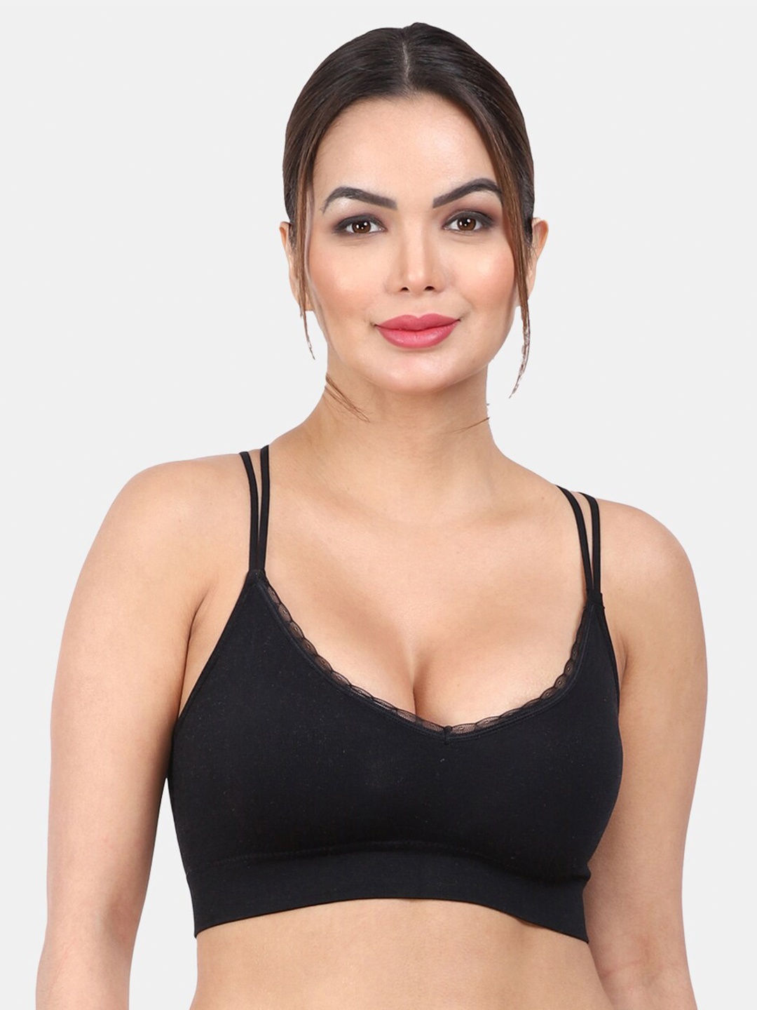 Amour Secret Lightly Padded Medium Support All Day Comfort Anti Odour Seamless Sports Bra, Black
Amour Secret Lightly Padded Medium Support All Day Comfort Anti Odour Seamless Sports Bra, Black